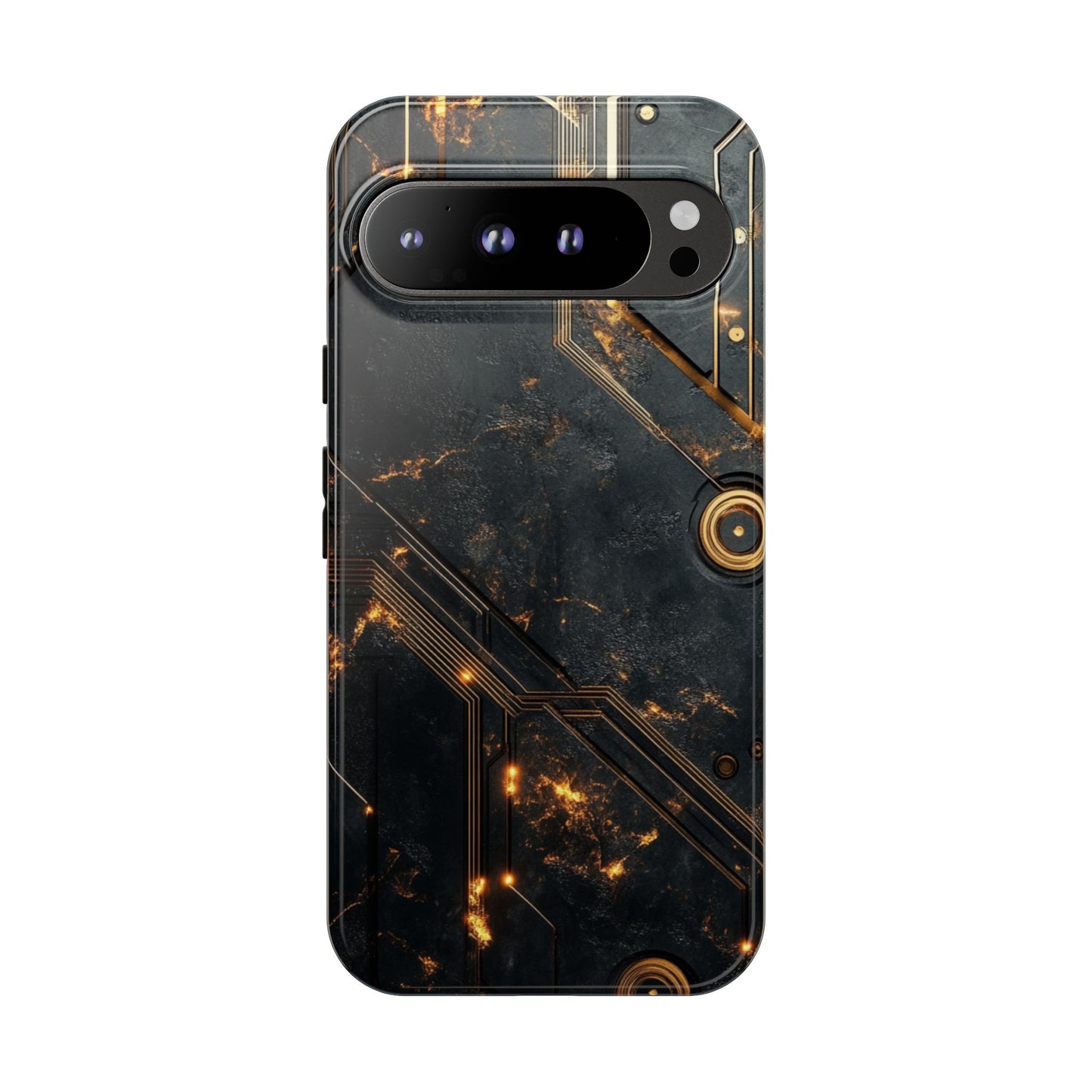 Obsidian Ember Circuit – Tough Google Pixel Case