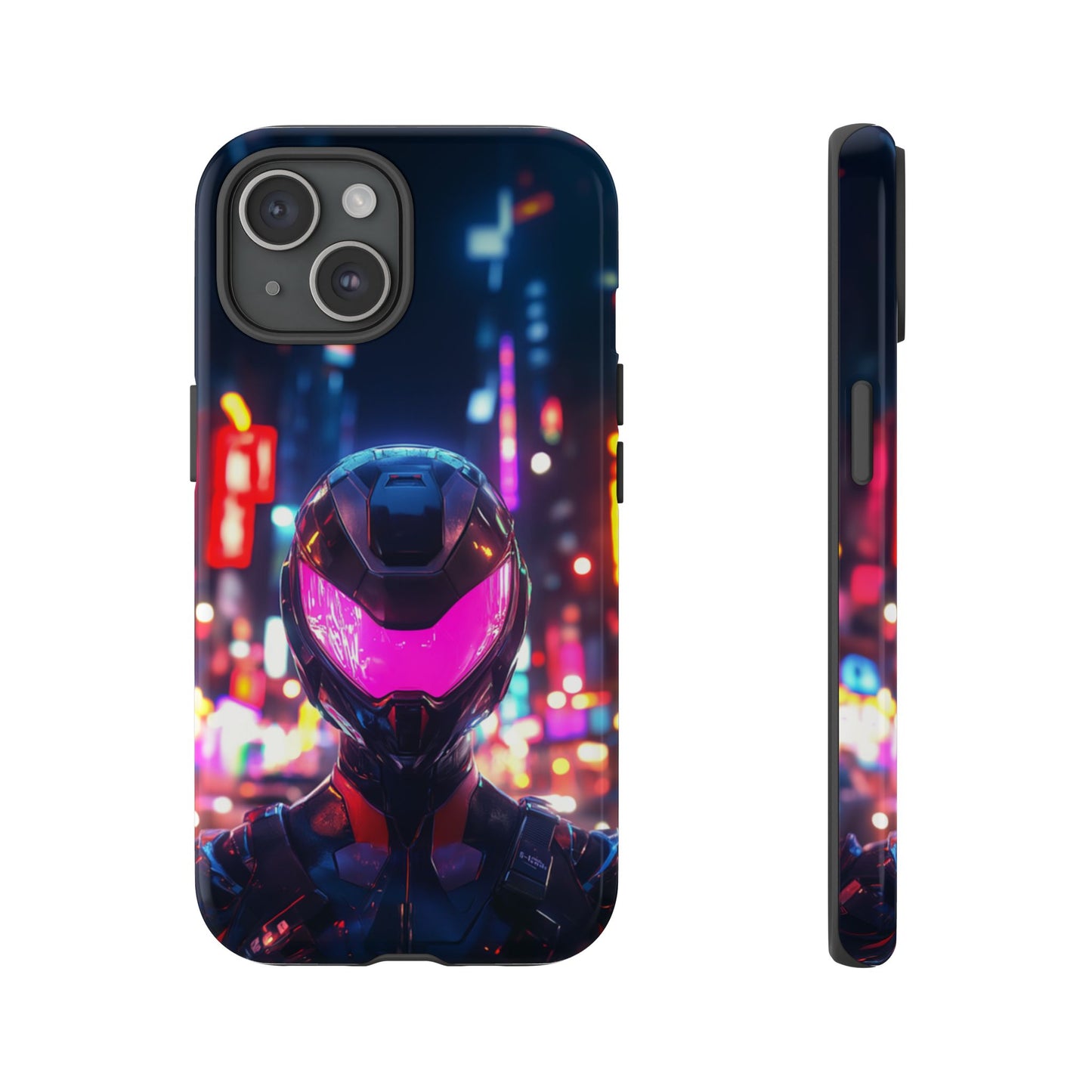 Neon Guardian Warrior – Tough iPhone Case