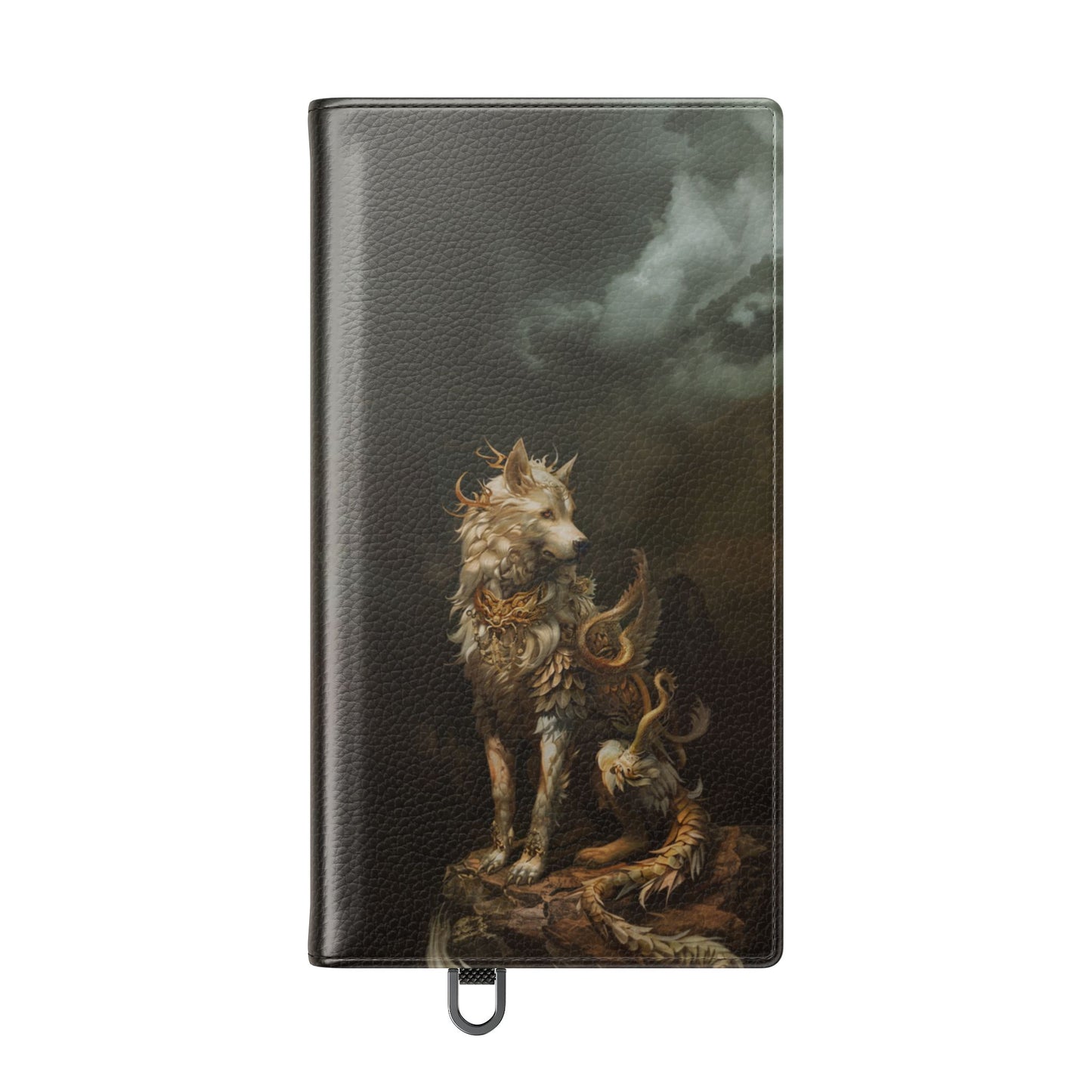 Antlered Wolf Guardian - Wallet Flip Case