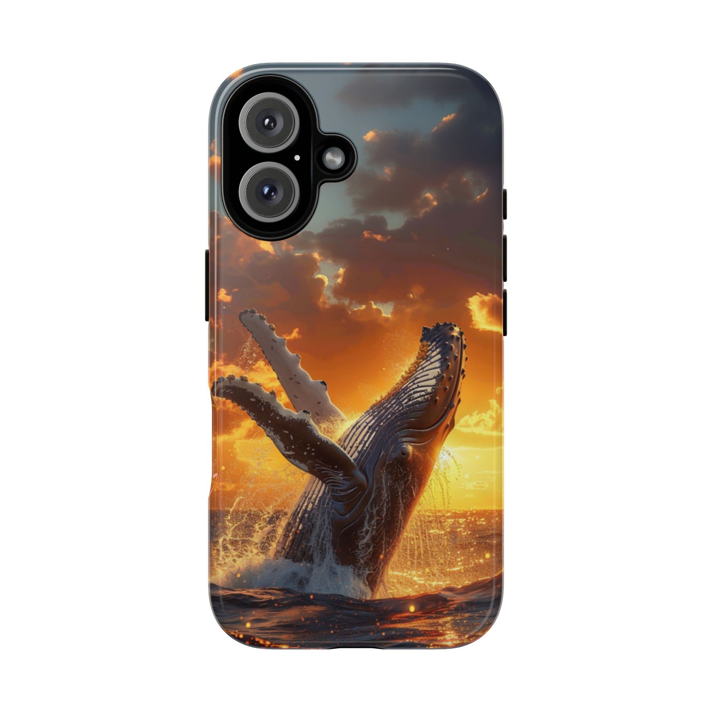 Sunset Breach Whale - Tough iPhone Case
