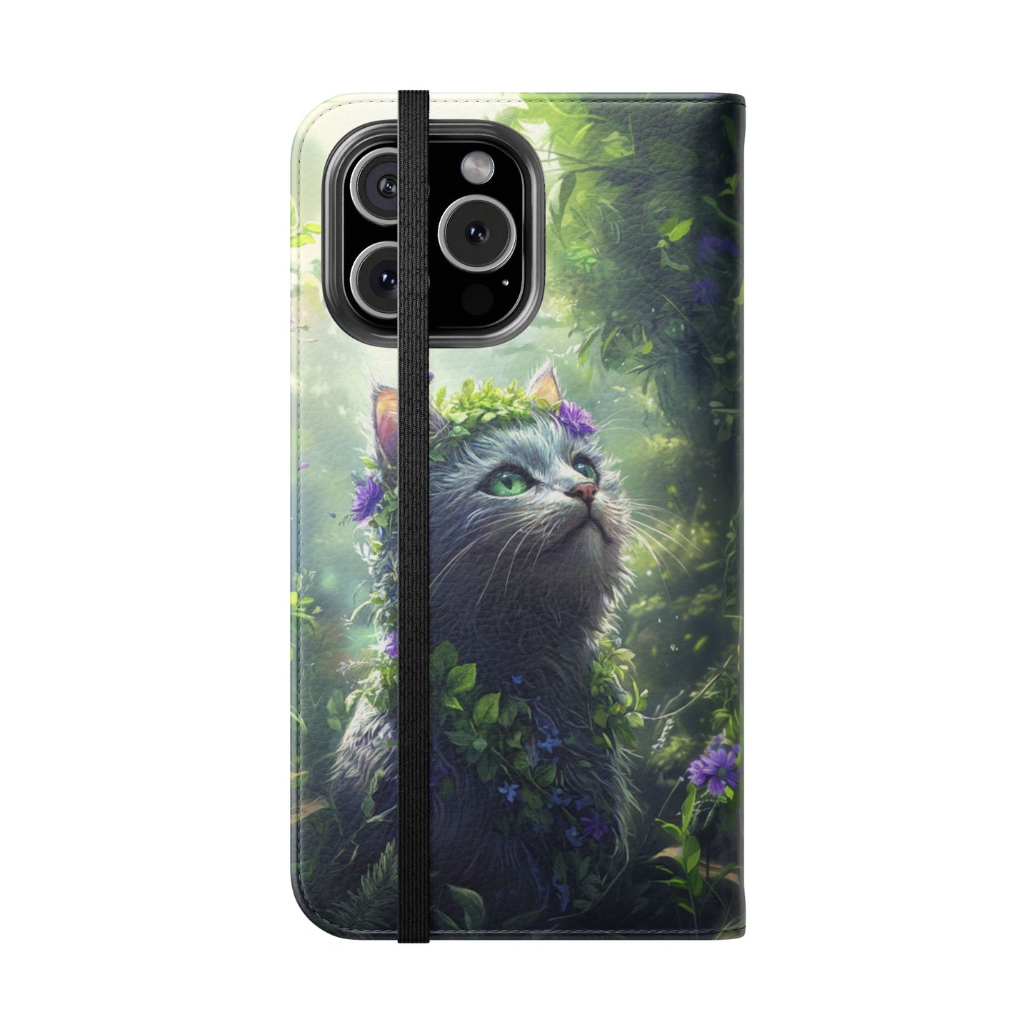Forest Spirit Cat - Wallet Flip Case