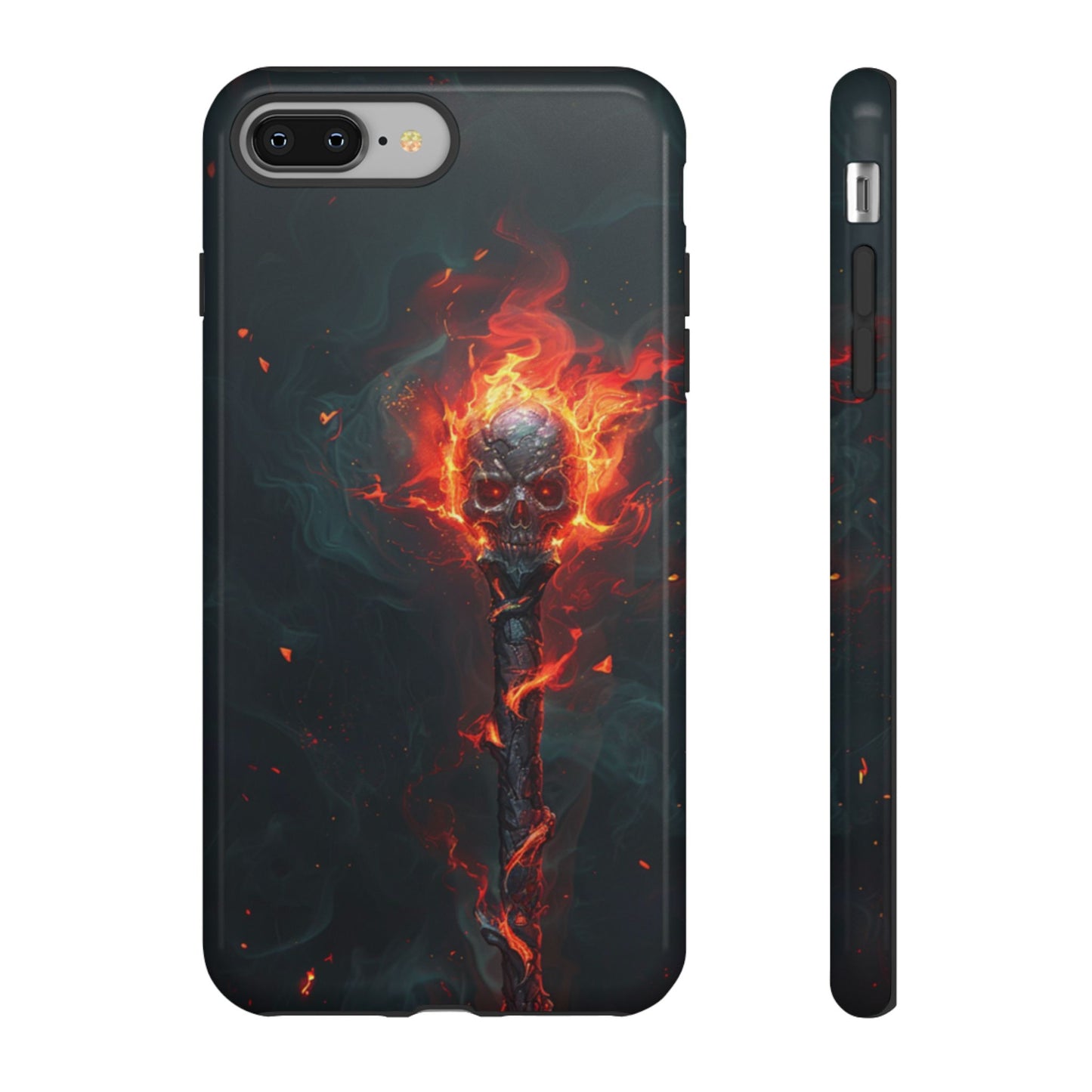 Inferno Skull Staff - Tough iPhone Case