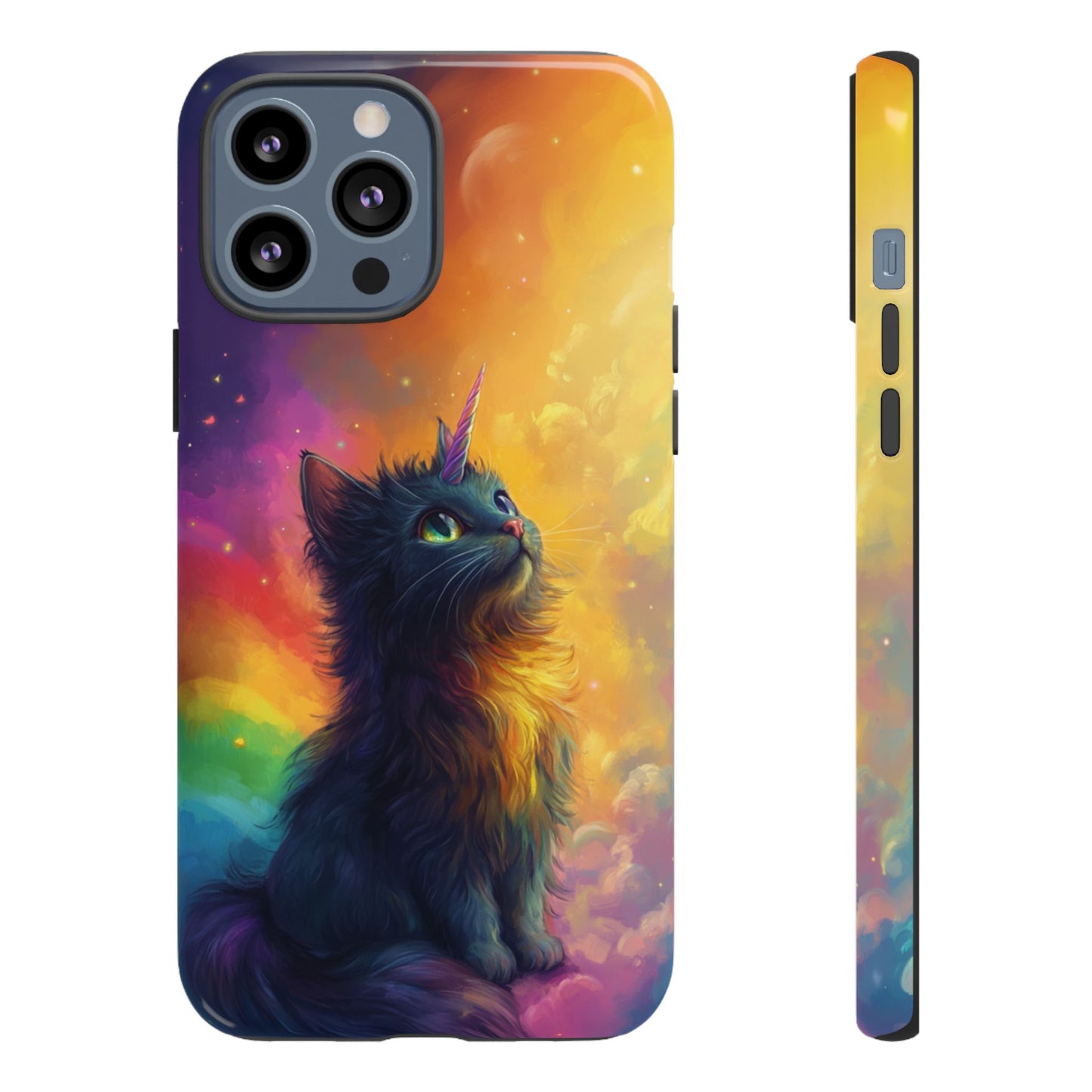 Rainbow Unicorn Cat Phone Case – iPhone, Google Pixel, Samsung Galaxy