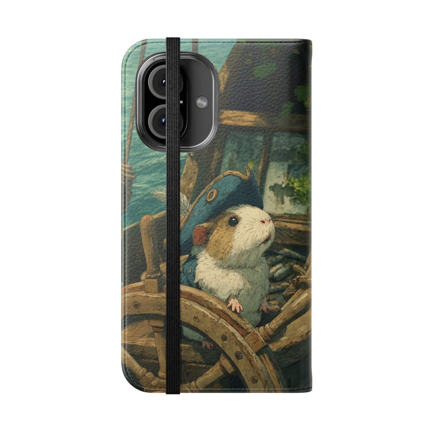 Pirate Captain Guinea Pig - Wallet Flip Case