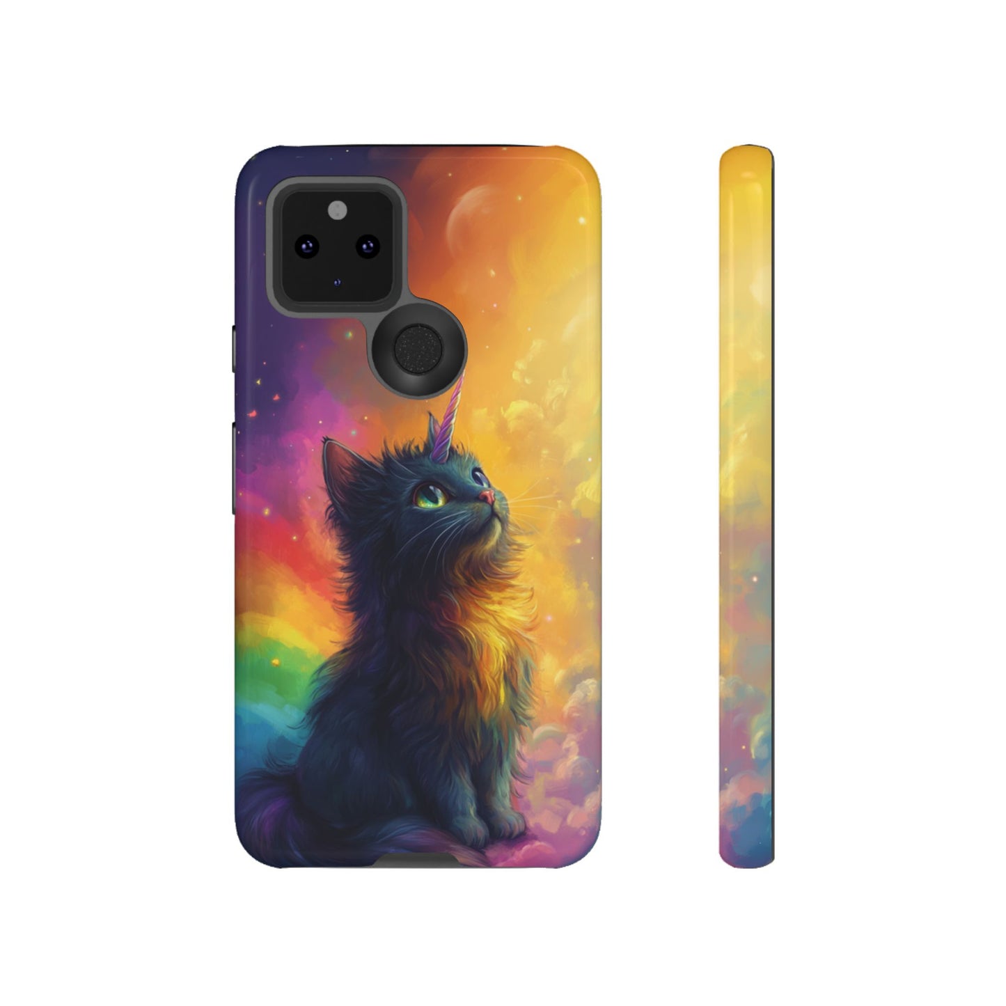 Rainbow Unicorn Cat Phone Case – iPhone, Google Pixel, Samsung Galaxy