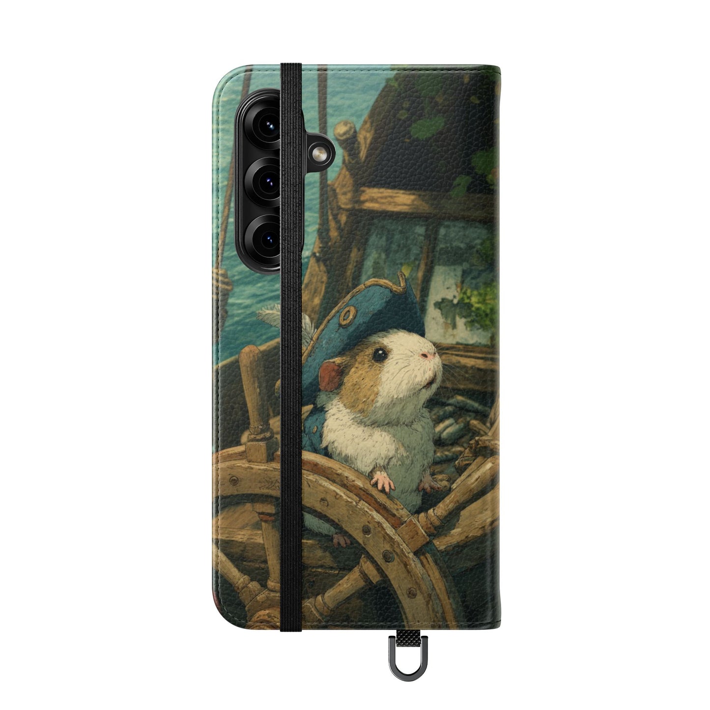 Pirate Captain Guinea Pig - Wallet Flip Case