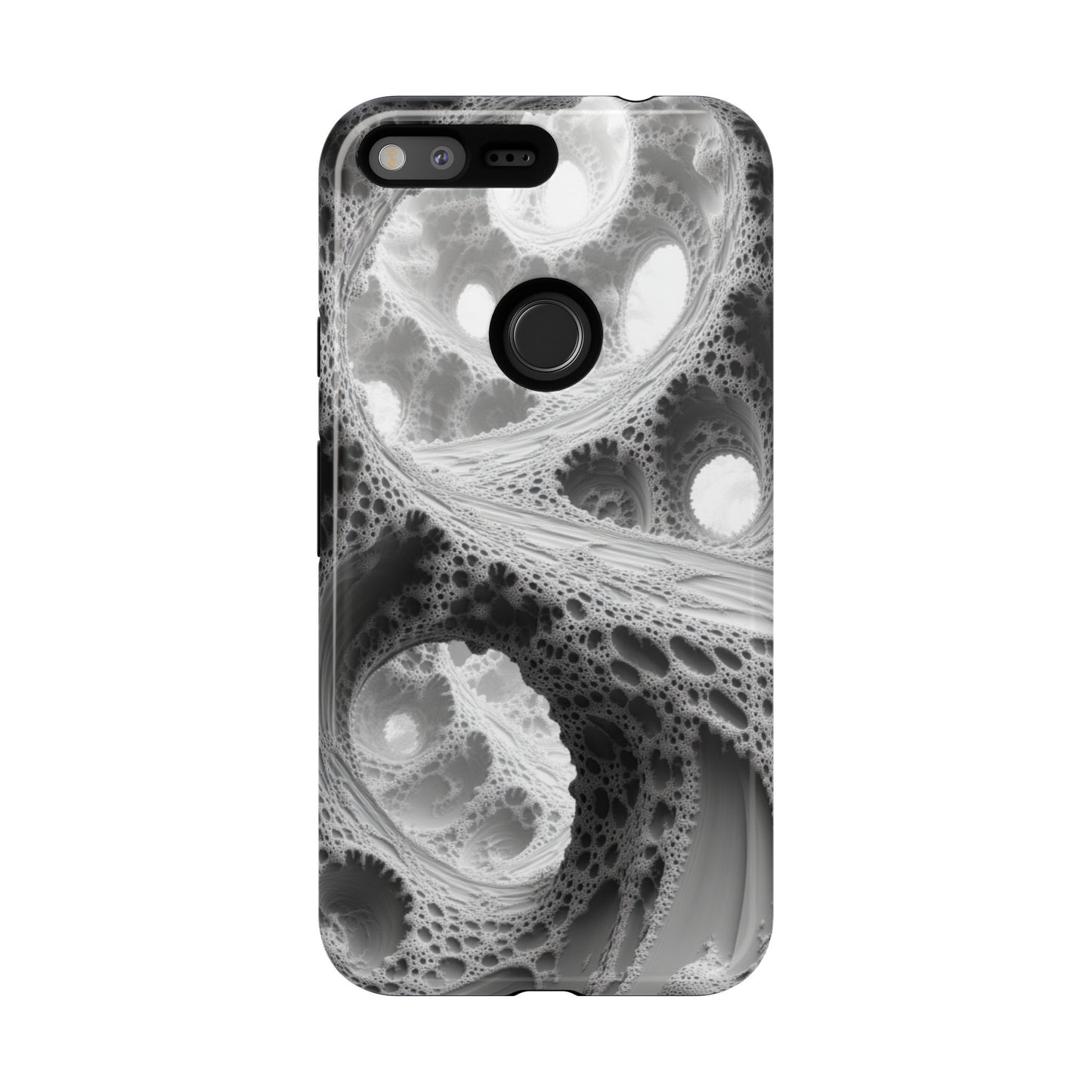 Monochrome Fractal – Tough Google Pixel Case