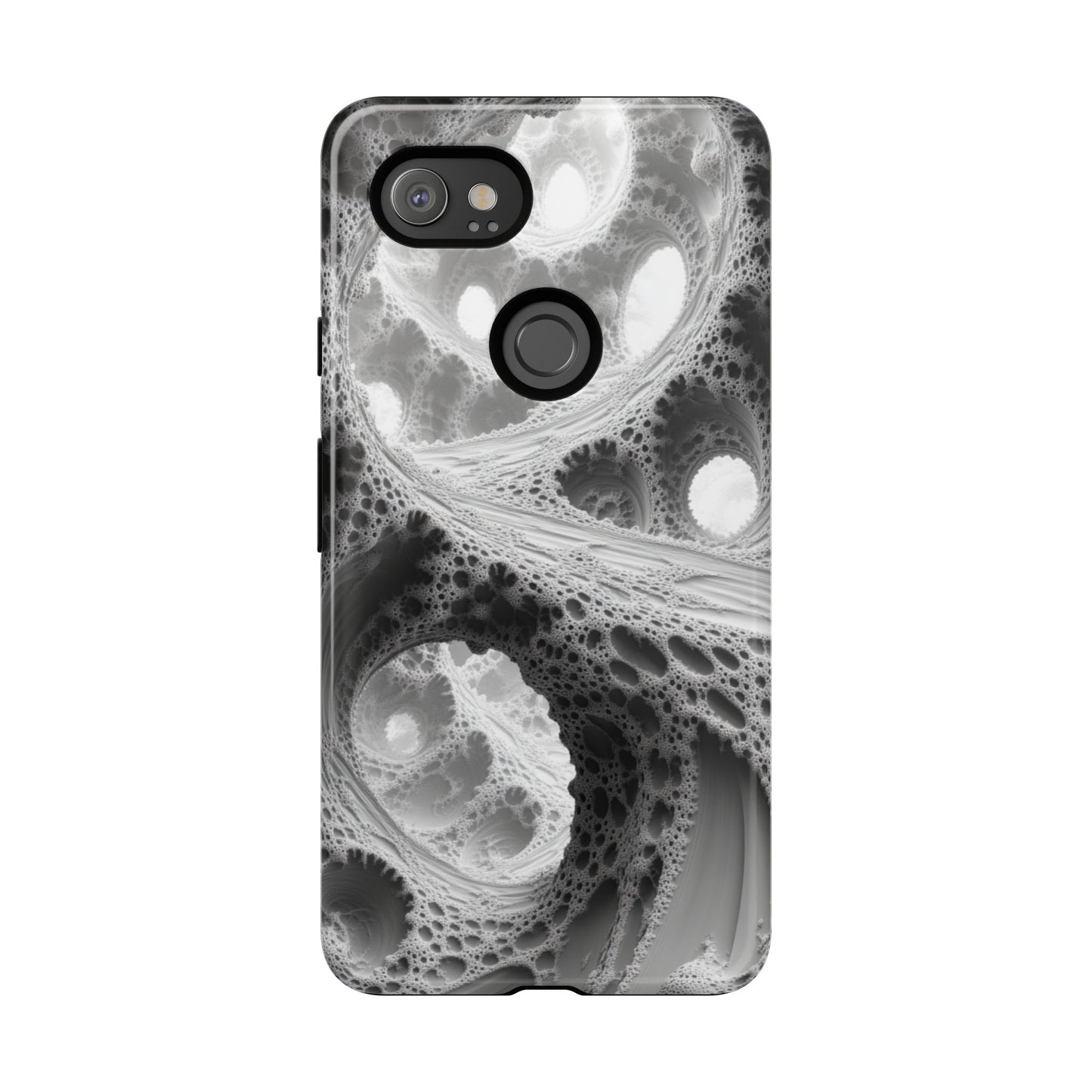 Monochrome Fractal – Tough Google Pixel Case