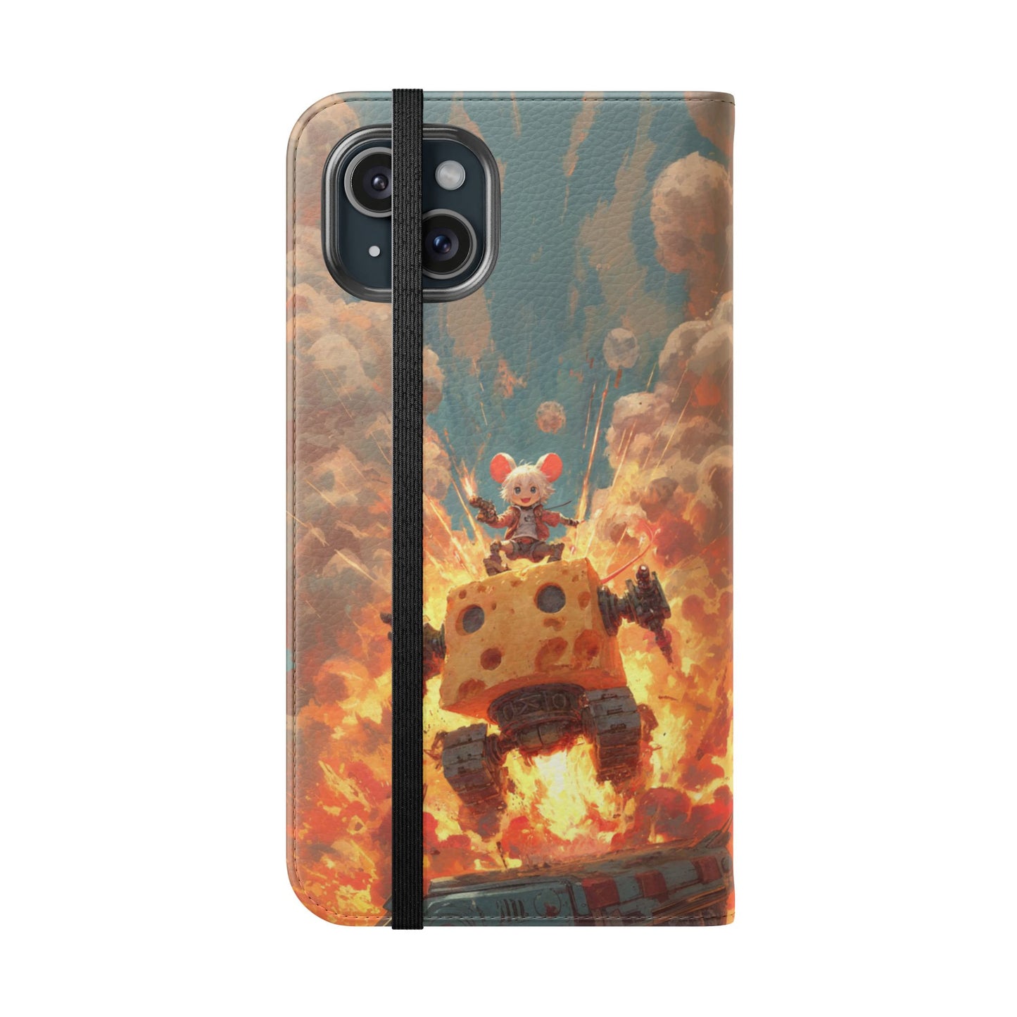 Battle Tank Mouse - Wallet Flip Case