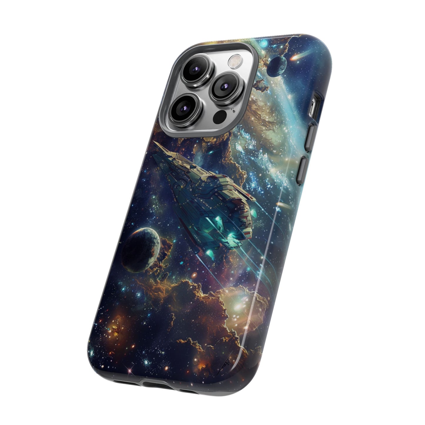 Galactic Voyage: Futuristic Spaceship - iPhone, Google Pixel, Samsung Galaxy