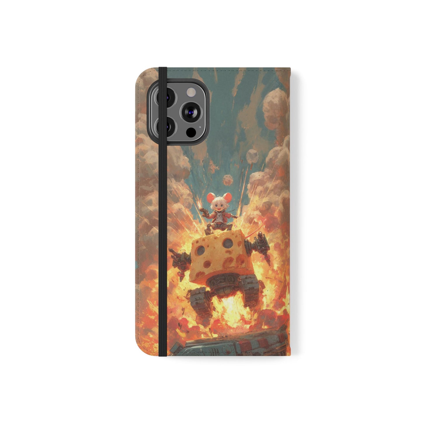 Battle Tank Mouse - Wallet Flip Case