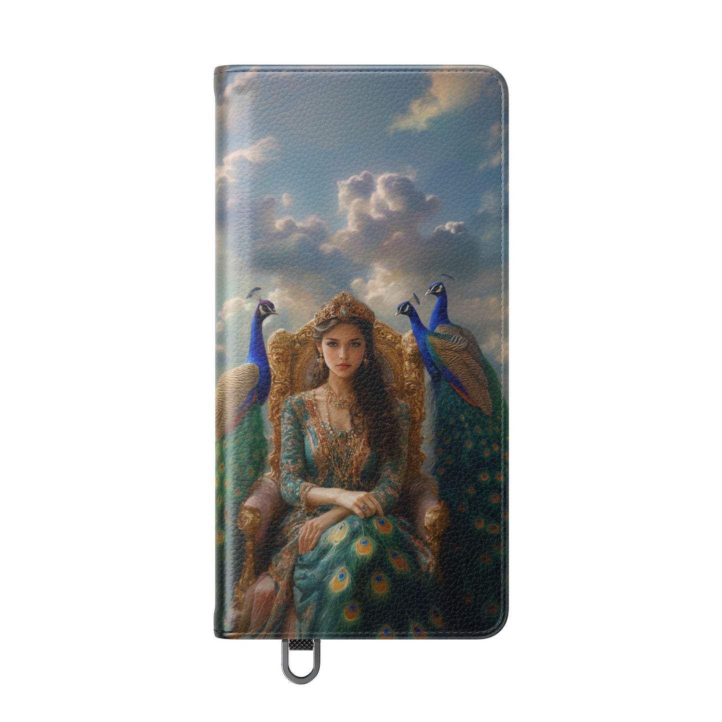 Hera Peacock Empress Golden Throne - Wallet Flip Case