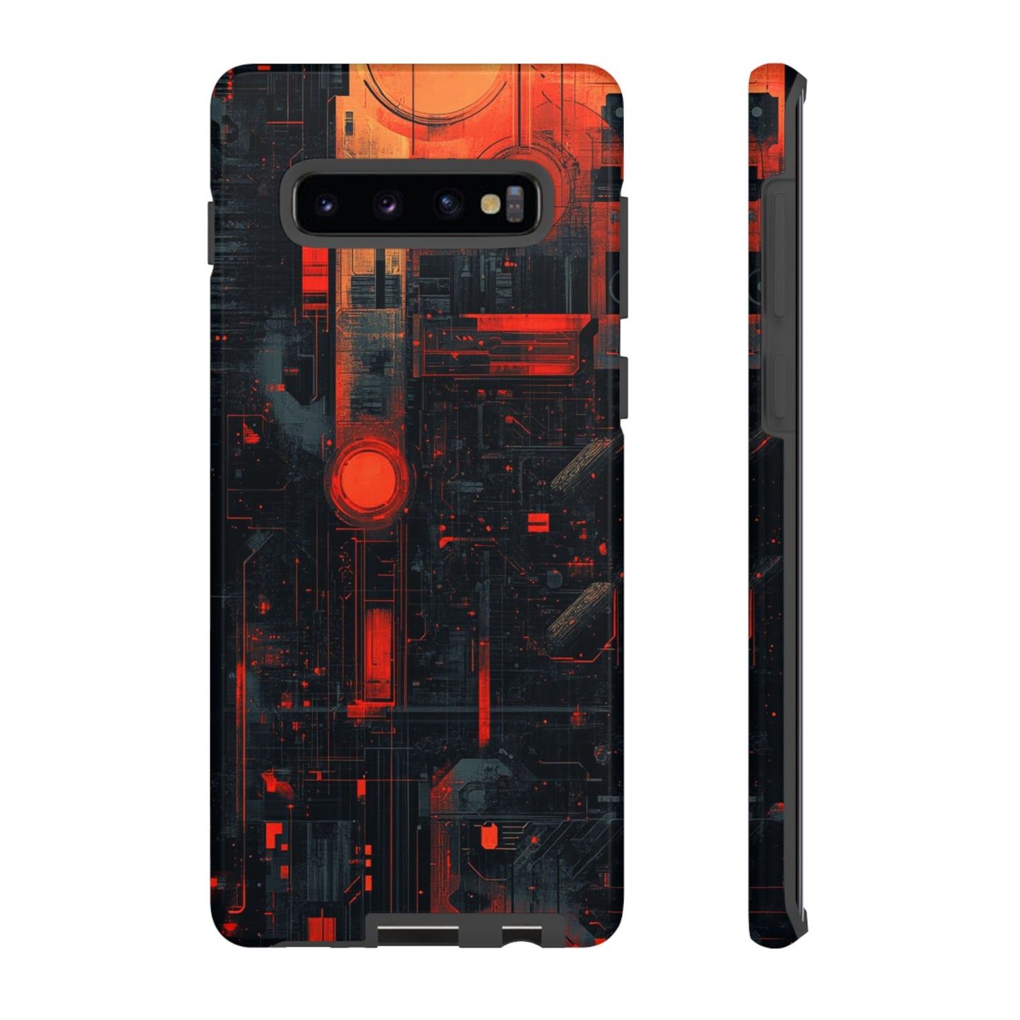 Neon Circuit Matrix – Tough Samsung Galaxy Case