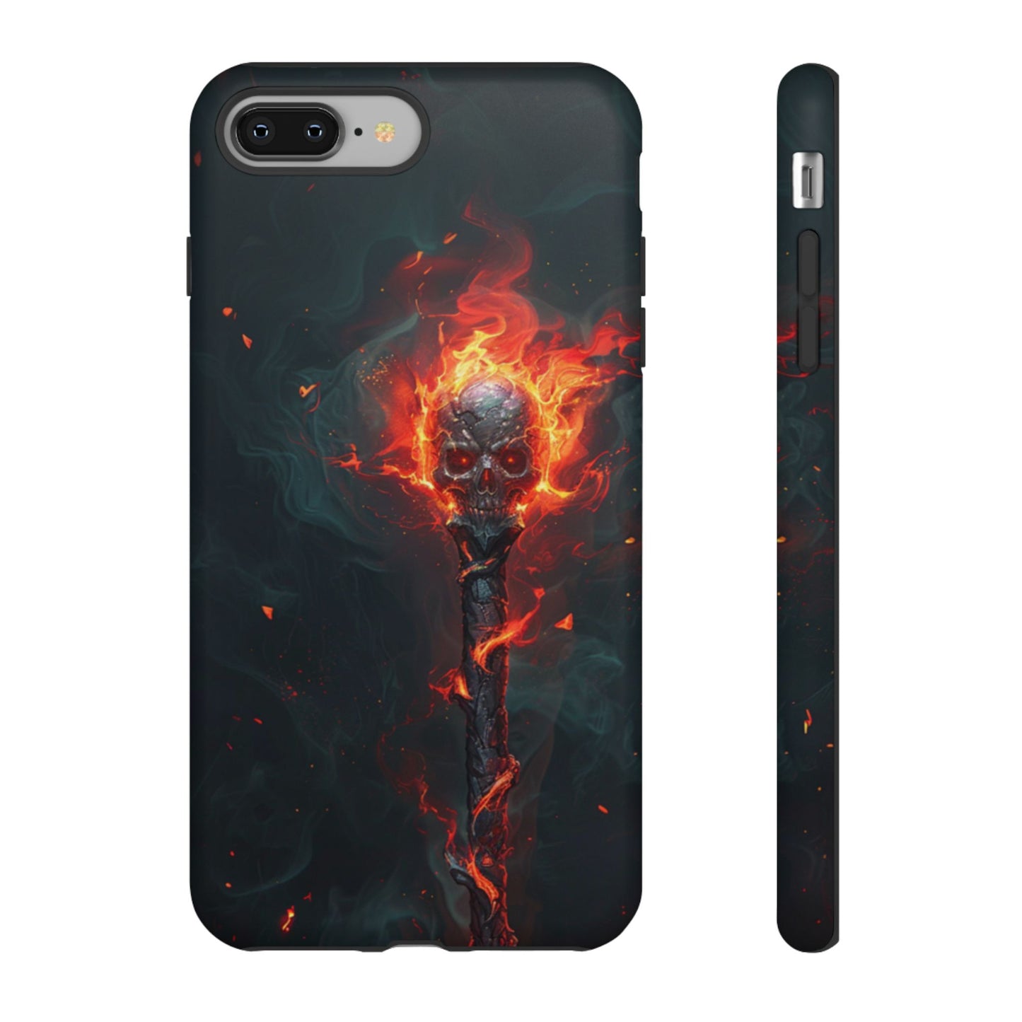 Inferno Skull Staff - Tough iPhone Case