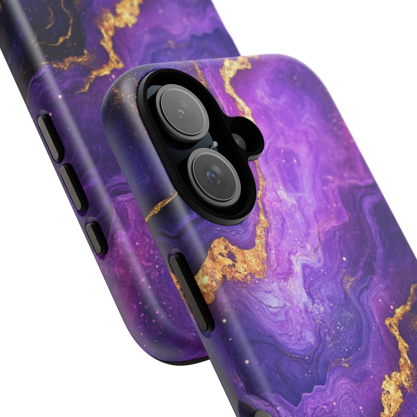 Amethyst Gold Marble – Tough iPhone Case