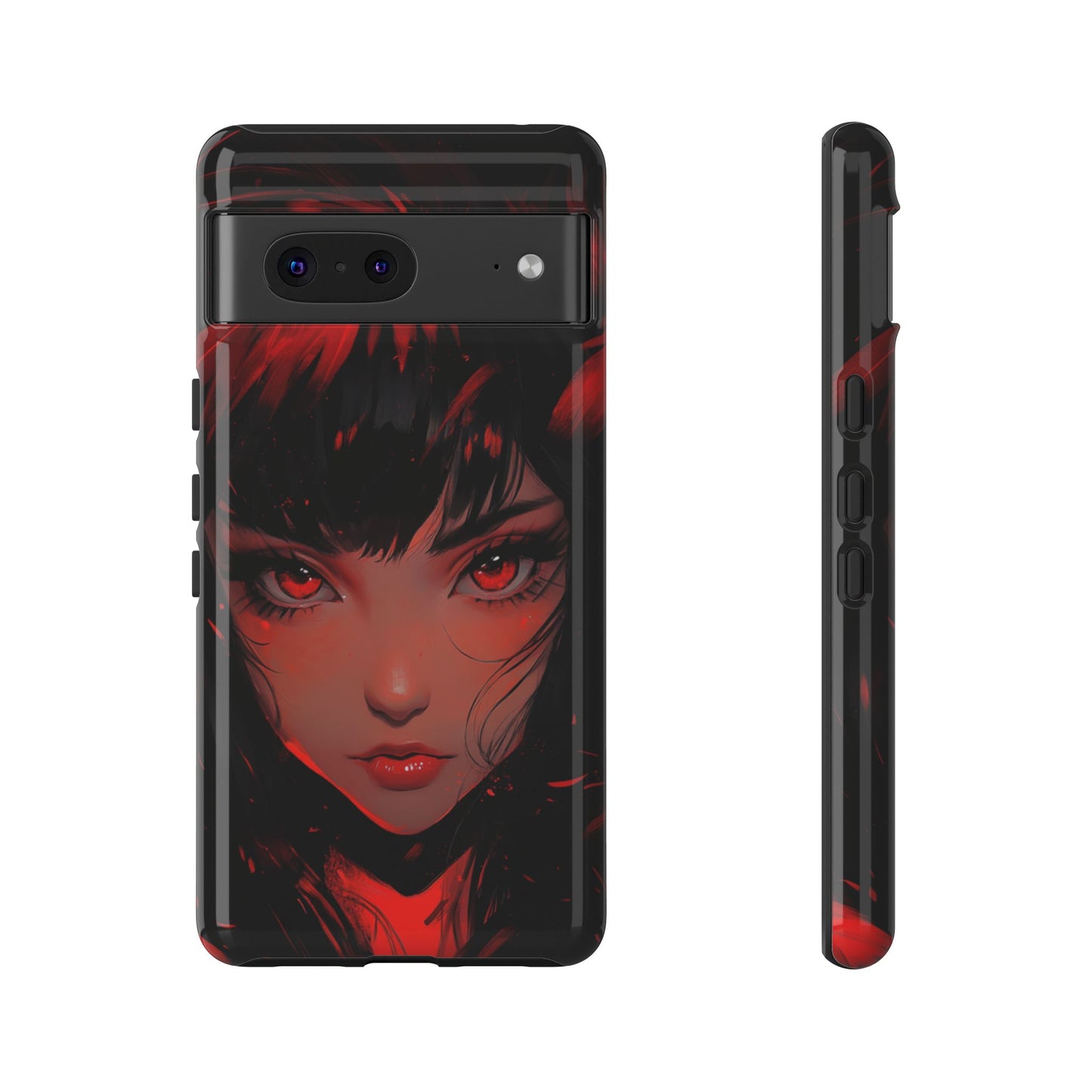 Fiery Gaze Anime Phone Case – iPhone, Google Pixel, Samsung Galaxy