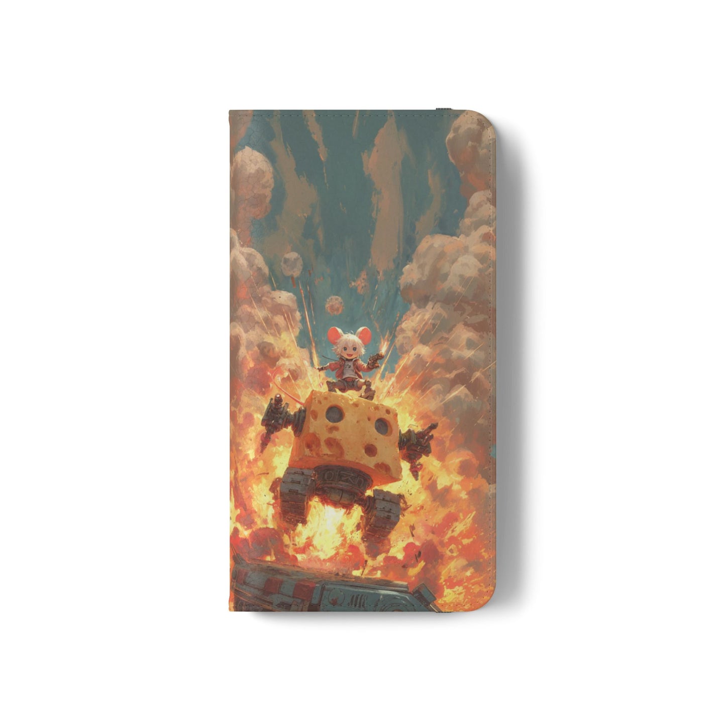 Battle Tank Mouse - Wallet Flip Case
