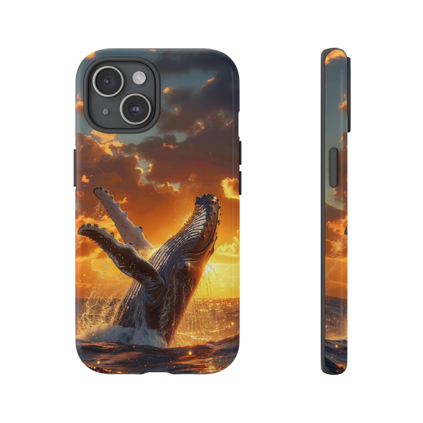 Sunset Breach Whale - Tough iPhone Case