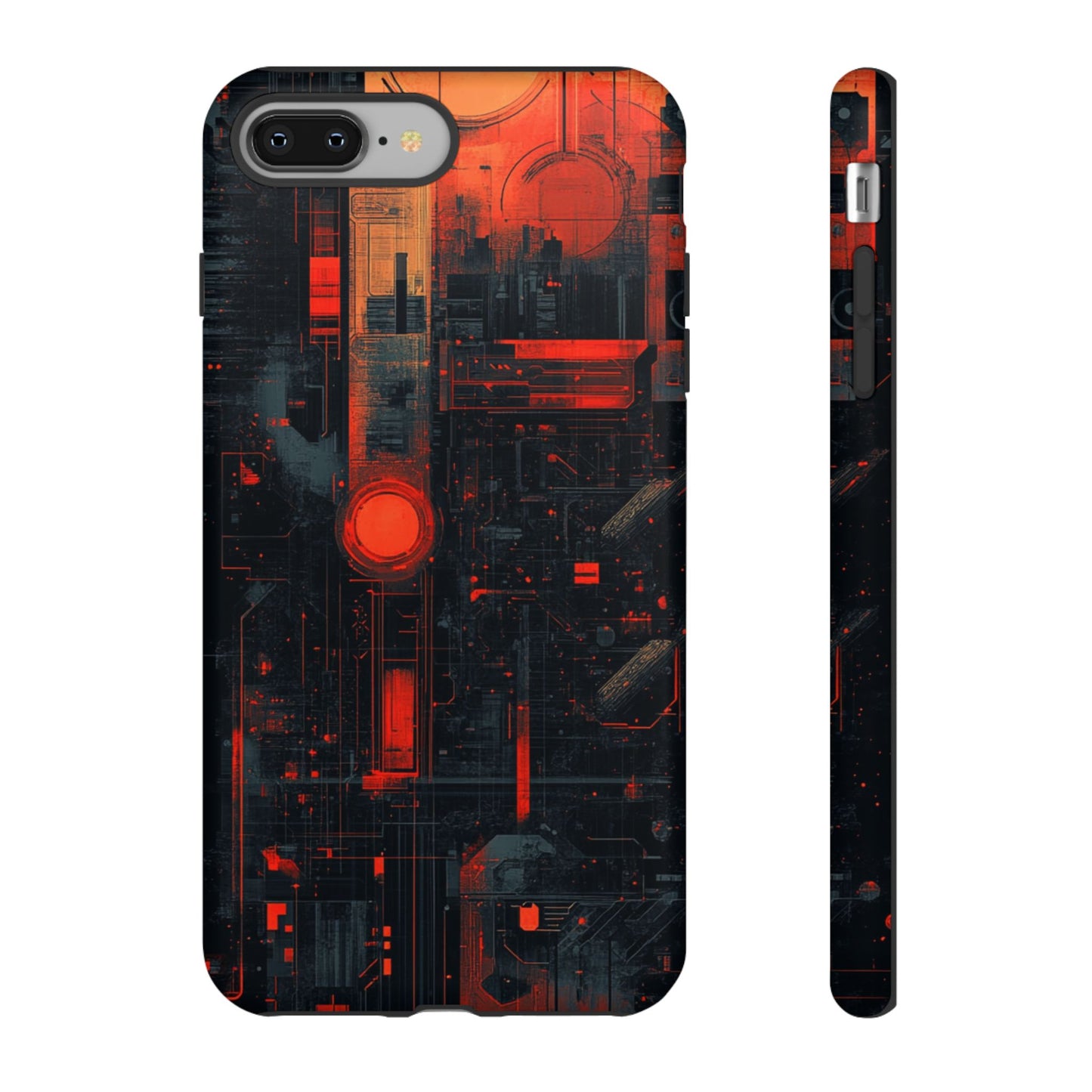 Neon Circuit Matrix – Tough iPhone Case