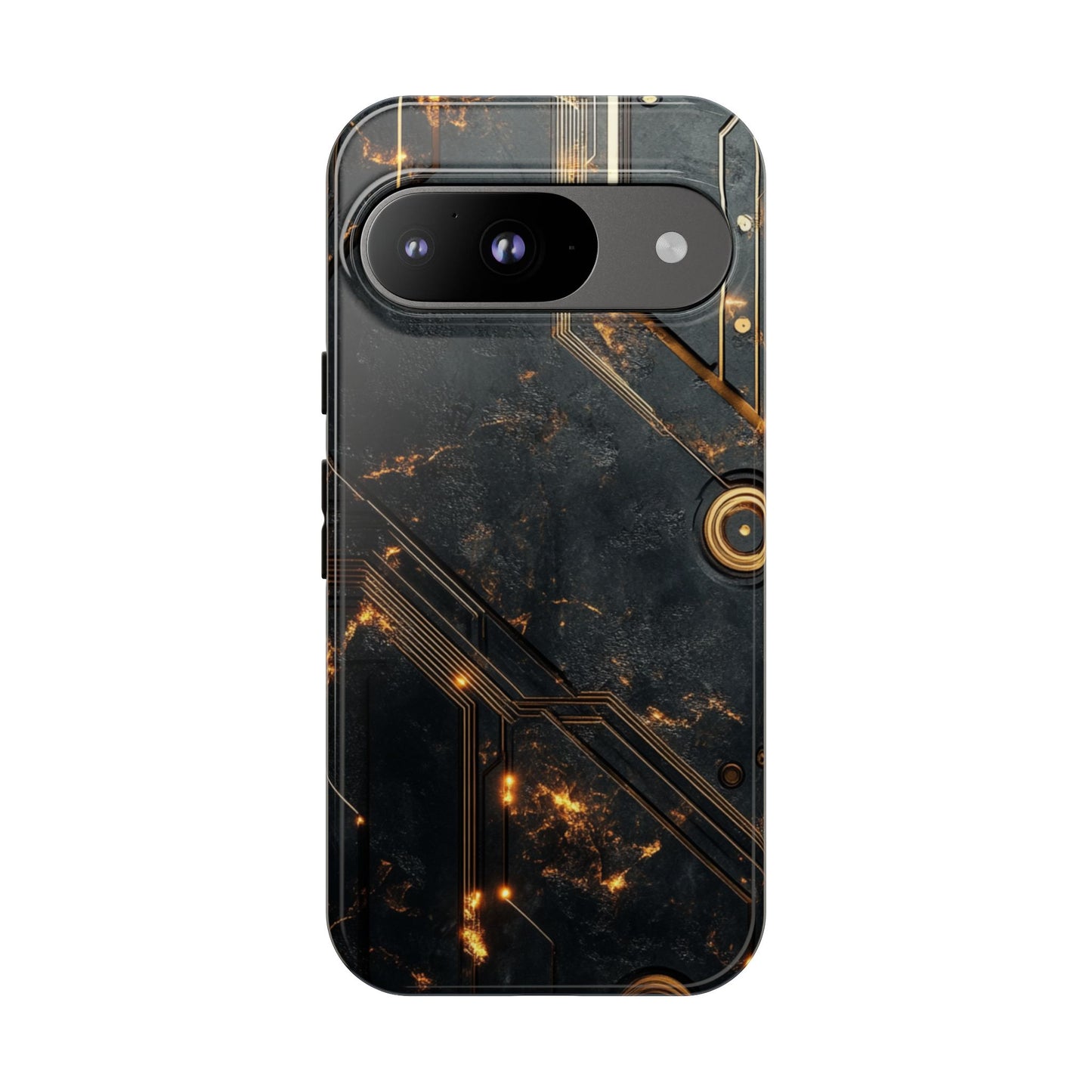 Obsidian Ember Circuit – Tough Google Pixel Case