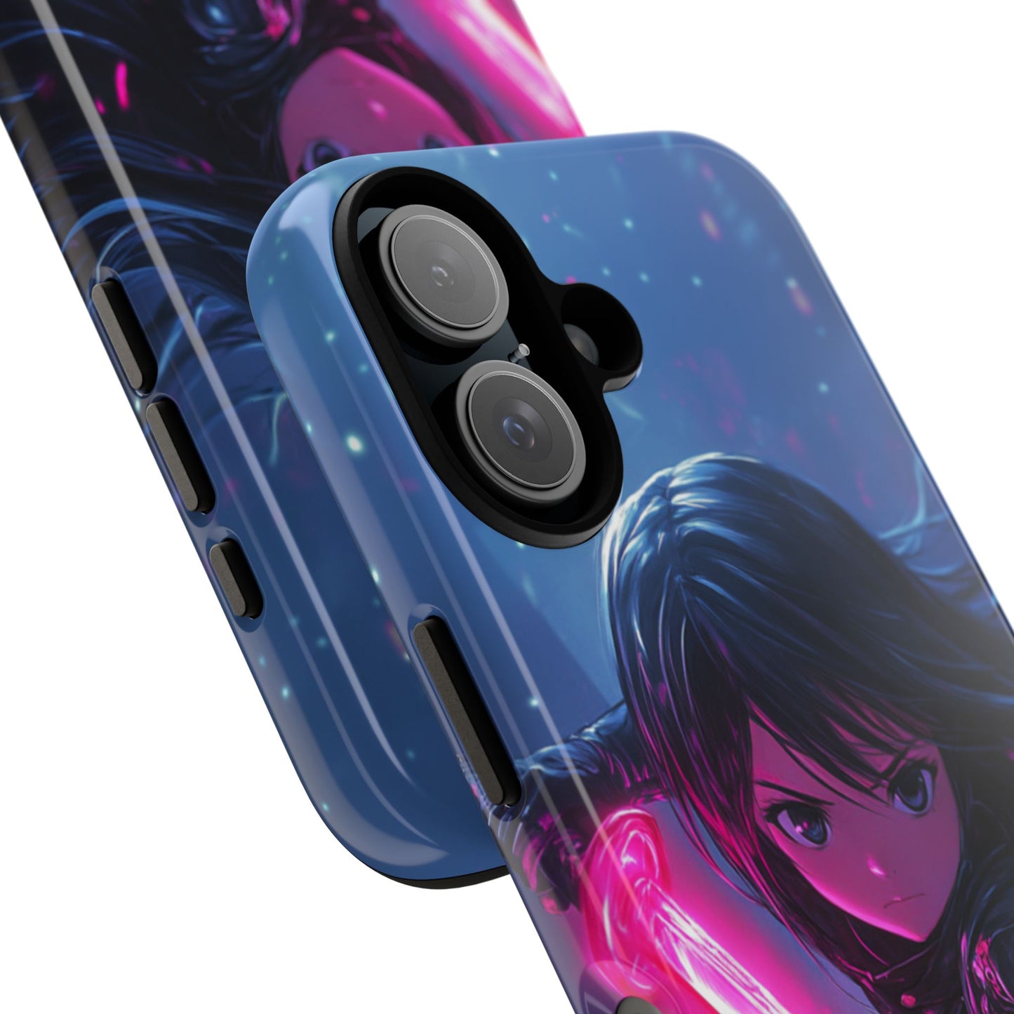 Neon Blade Warrior – Tough iPhone Case