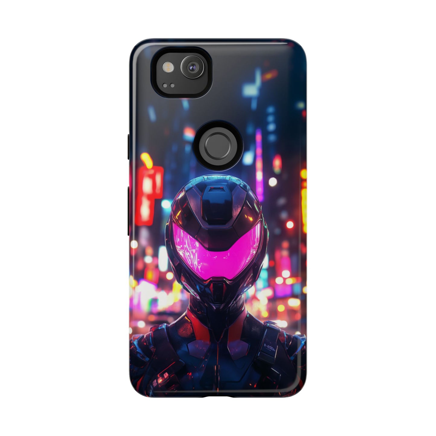 Neon Guardian Warrior – Tough Google Pixel Case
