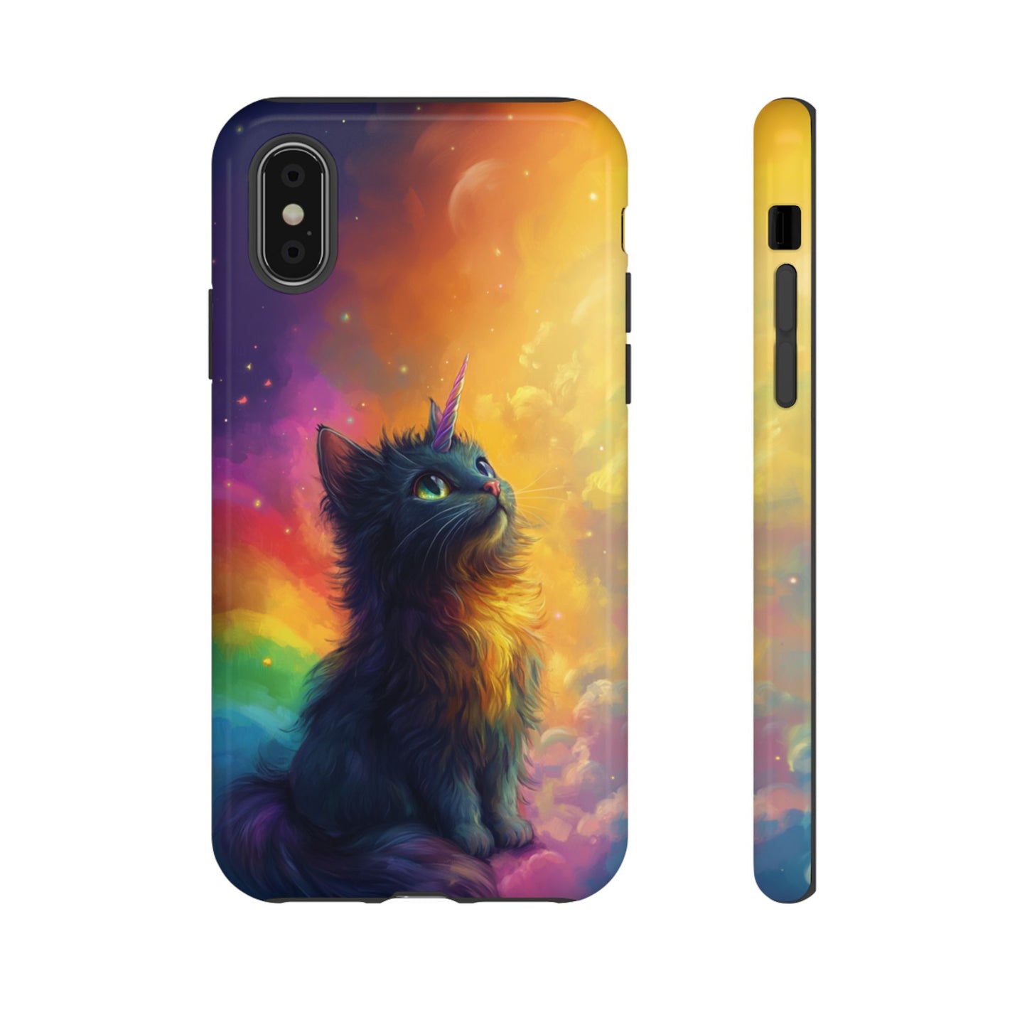 Rainbow Unicorn Cat Phone Case – iPhone, Google Pixel, Samsung Galaxy