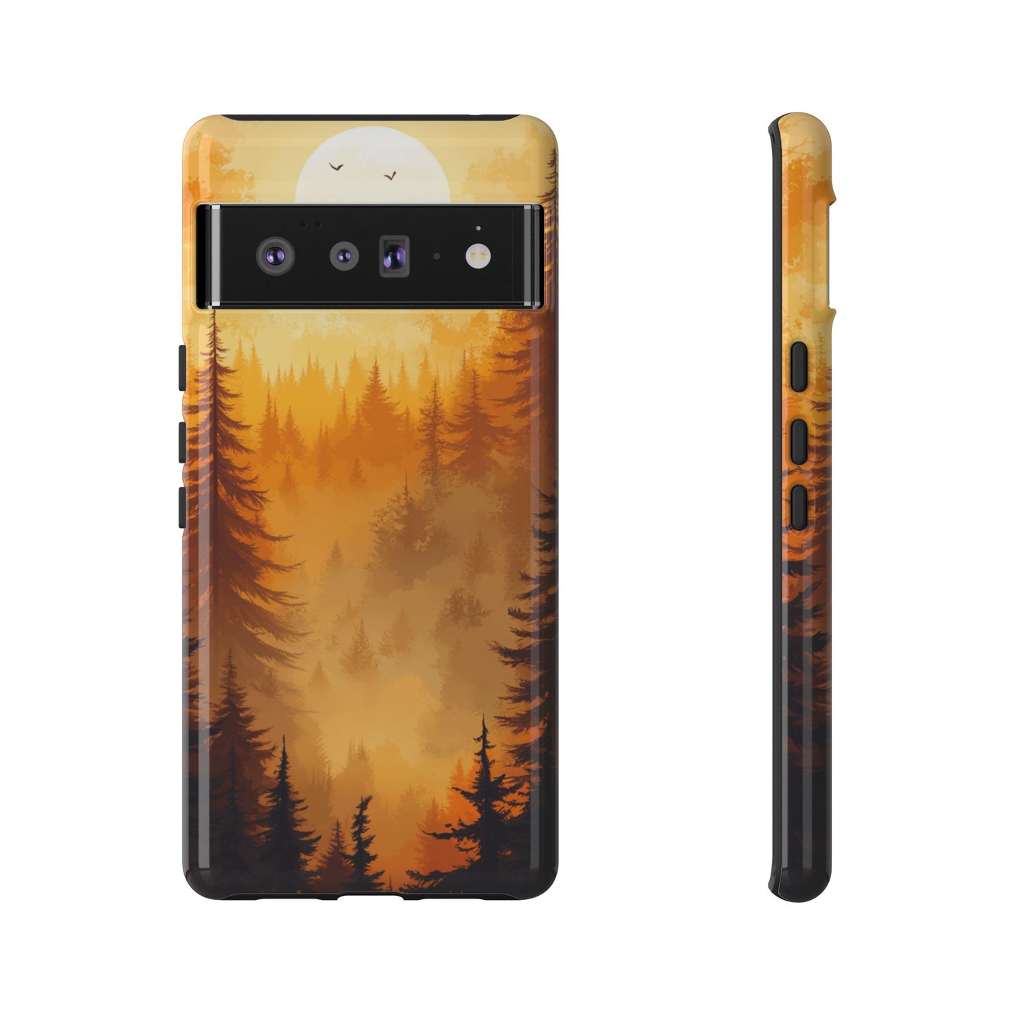 Golden Forest Silhouette – Tough Google Pixel Case
