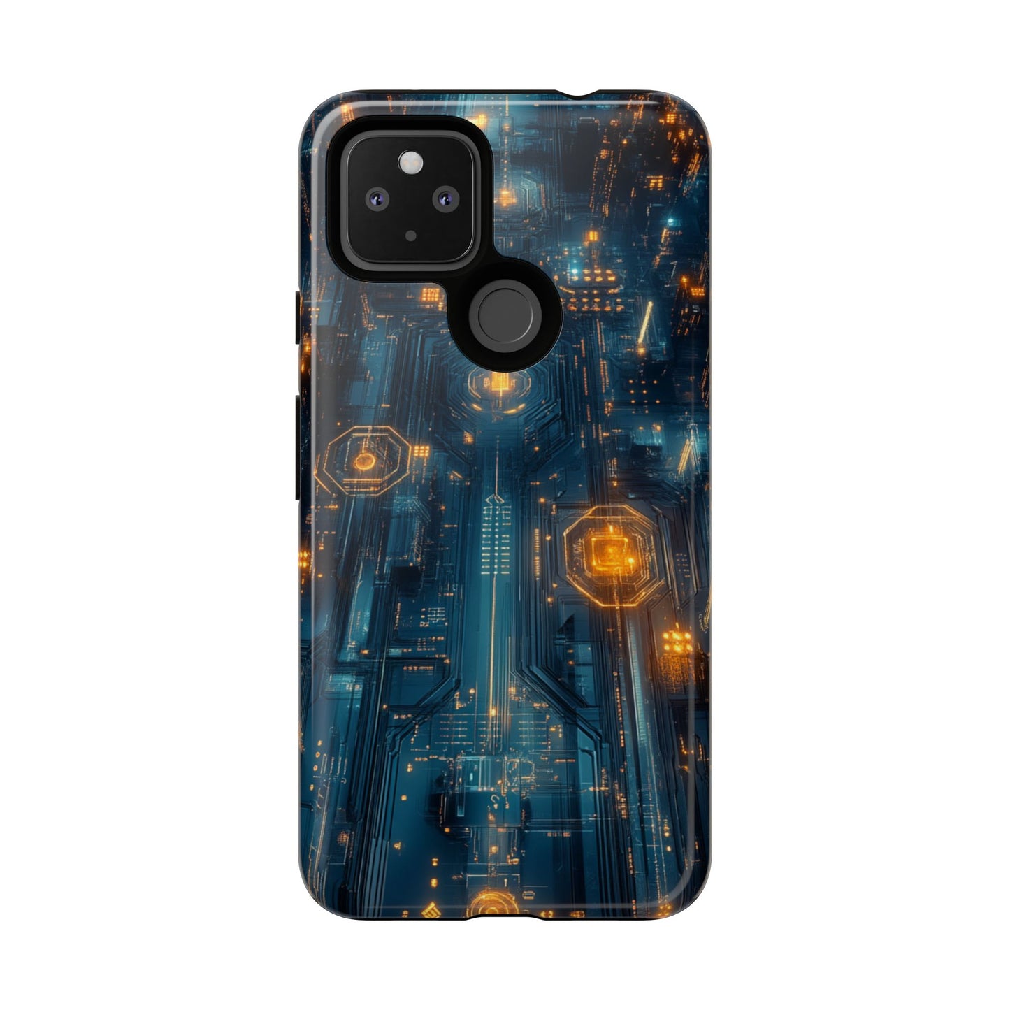 Quantum Neon Skyline – Tough Google Pixel Case