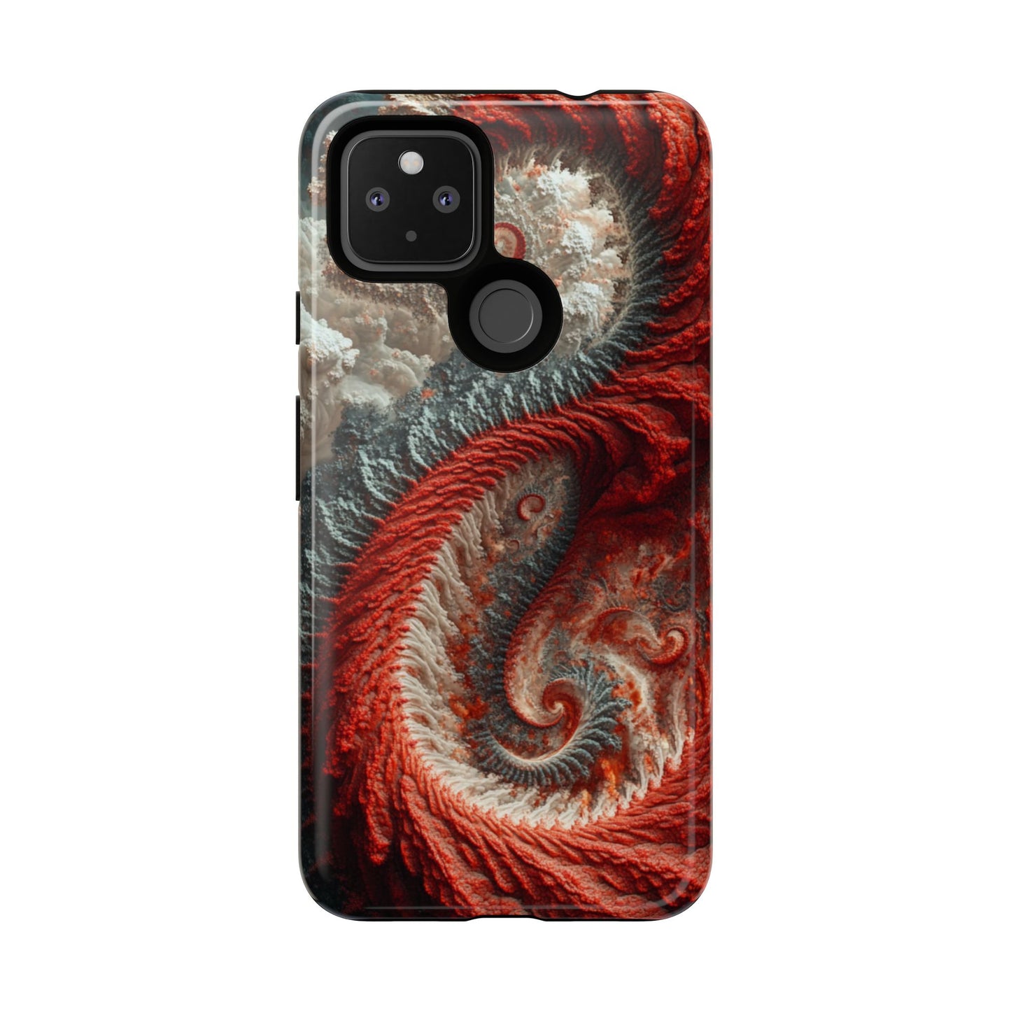 Crimson Spiral Fractal – Tough Google Pixel Case