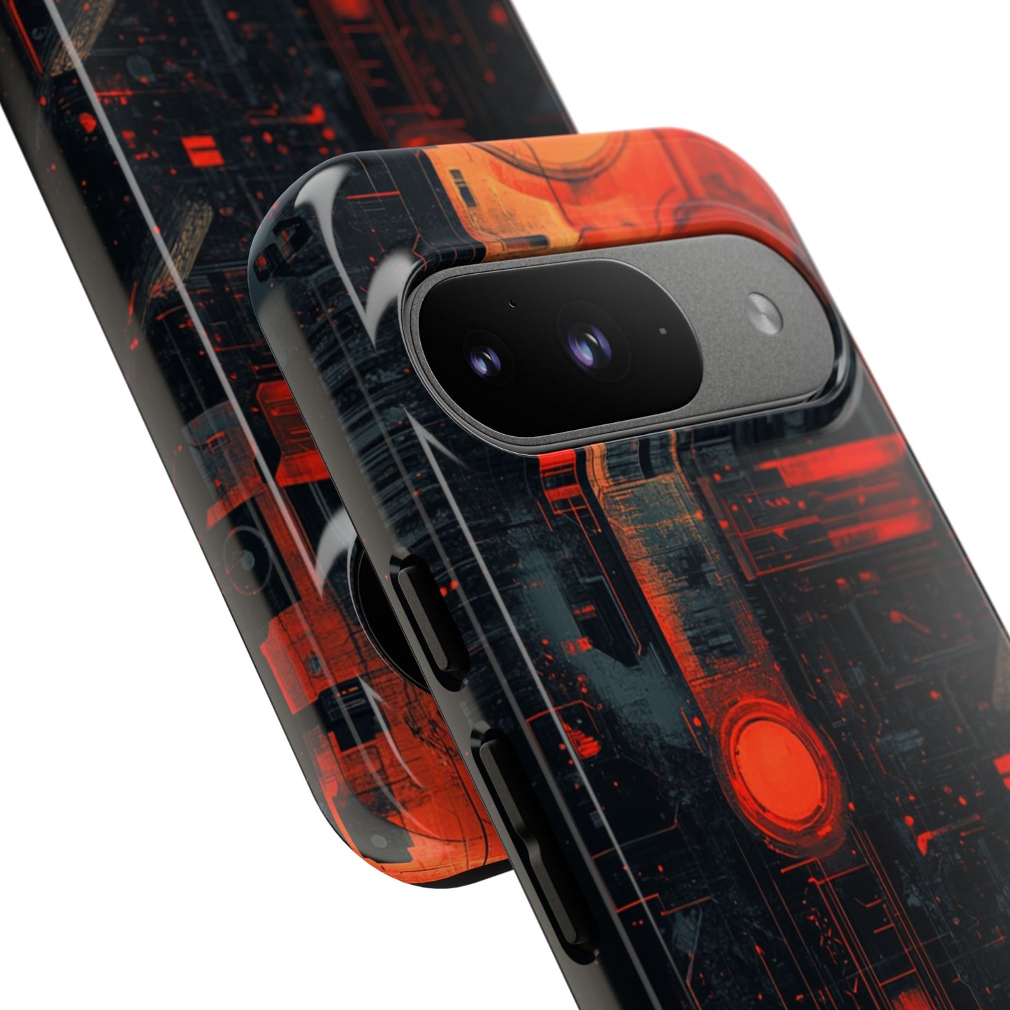 Neon Circuit Matrix – Tough Google Pixel Case