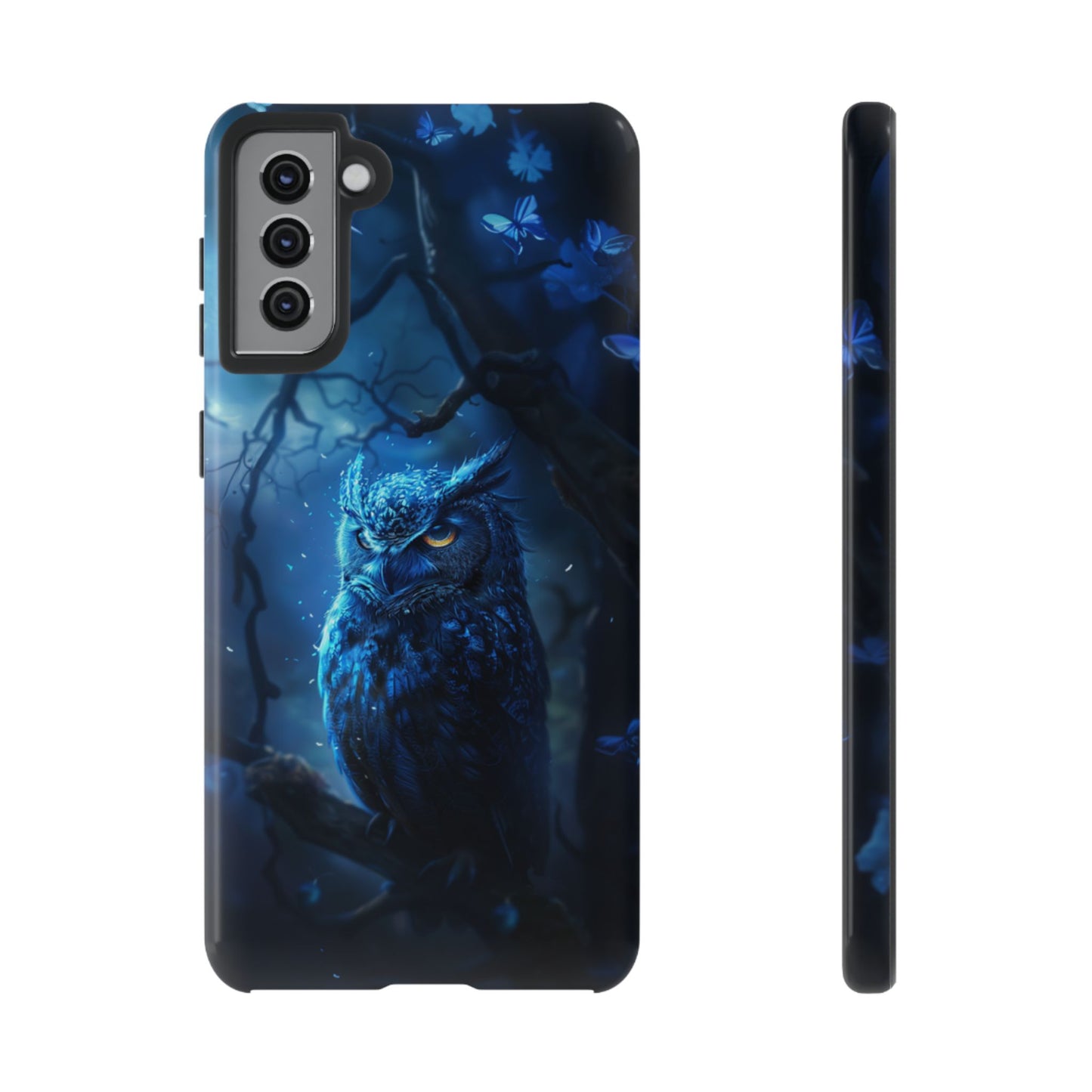 Azure Nocturne Owl – Tough Samsung Galaxy Case
