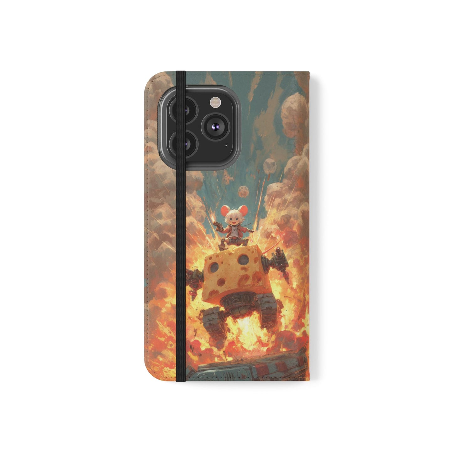Battle Tank Mouse - Wallet Flip Case