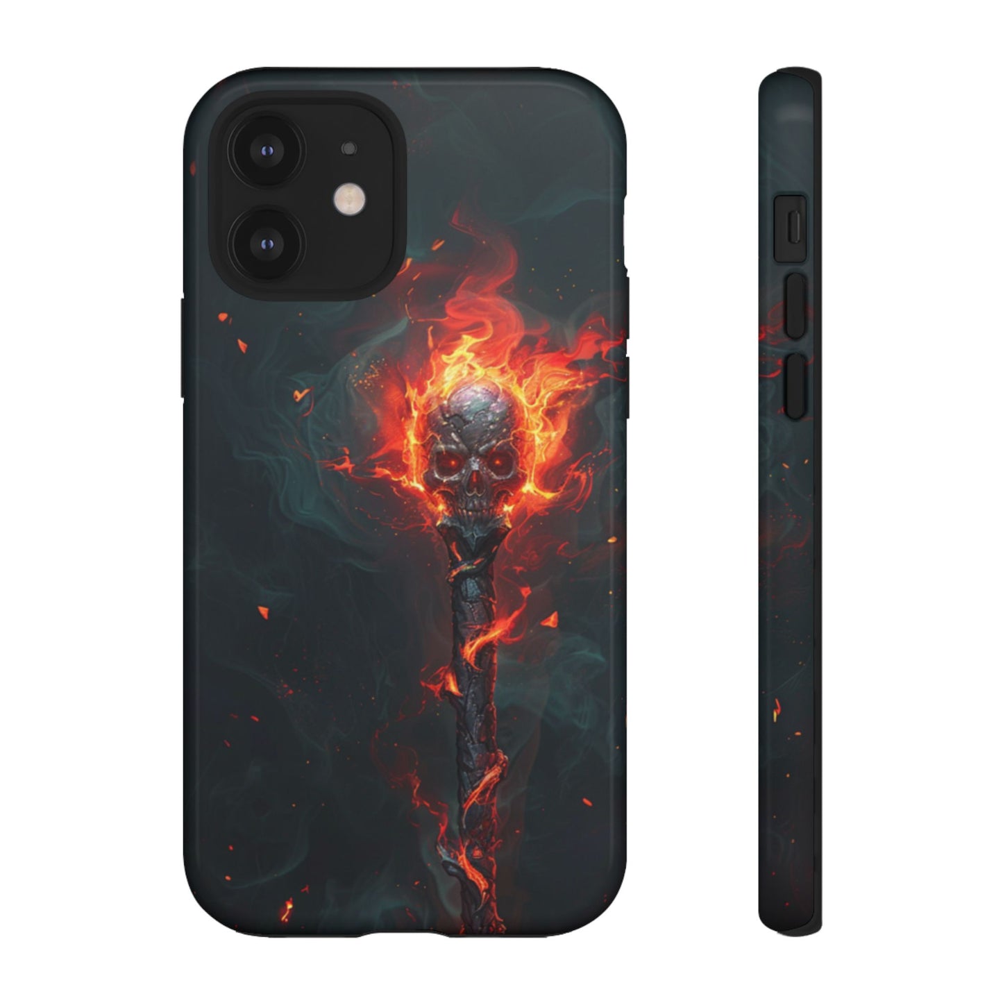 Inferno Skull Staff - Tough iPhone Case