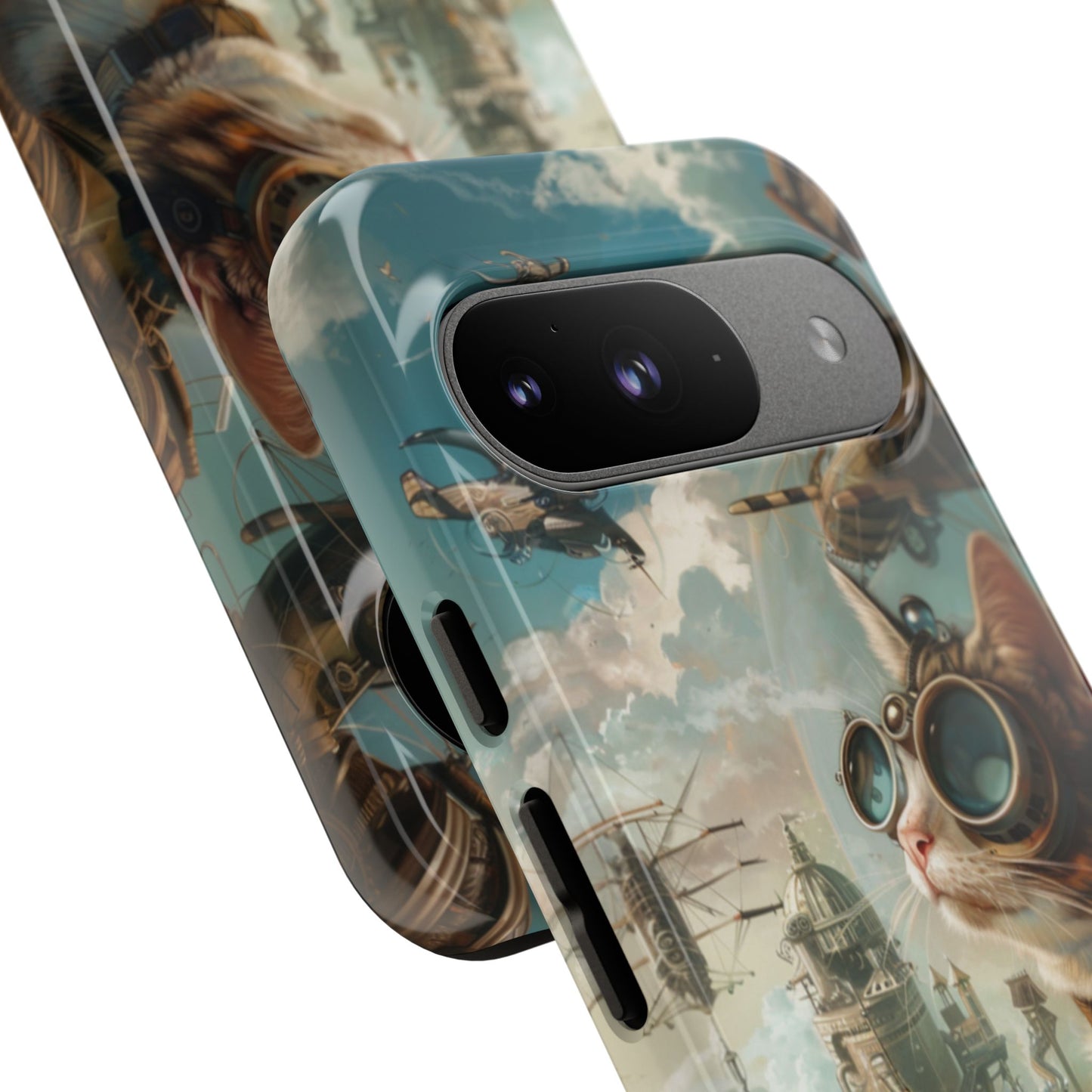 Steampunk Aviator Cat - Tough Google Pixel Case