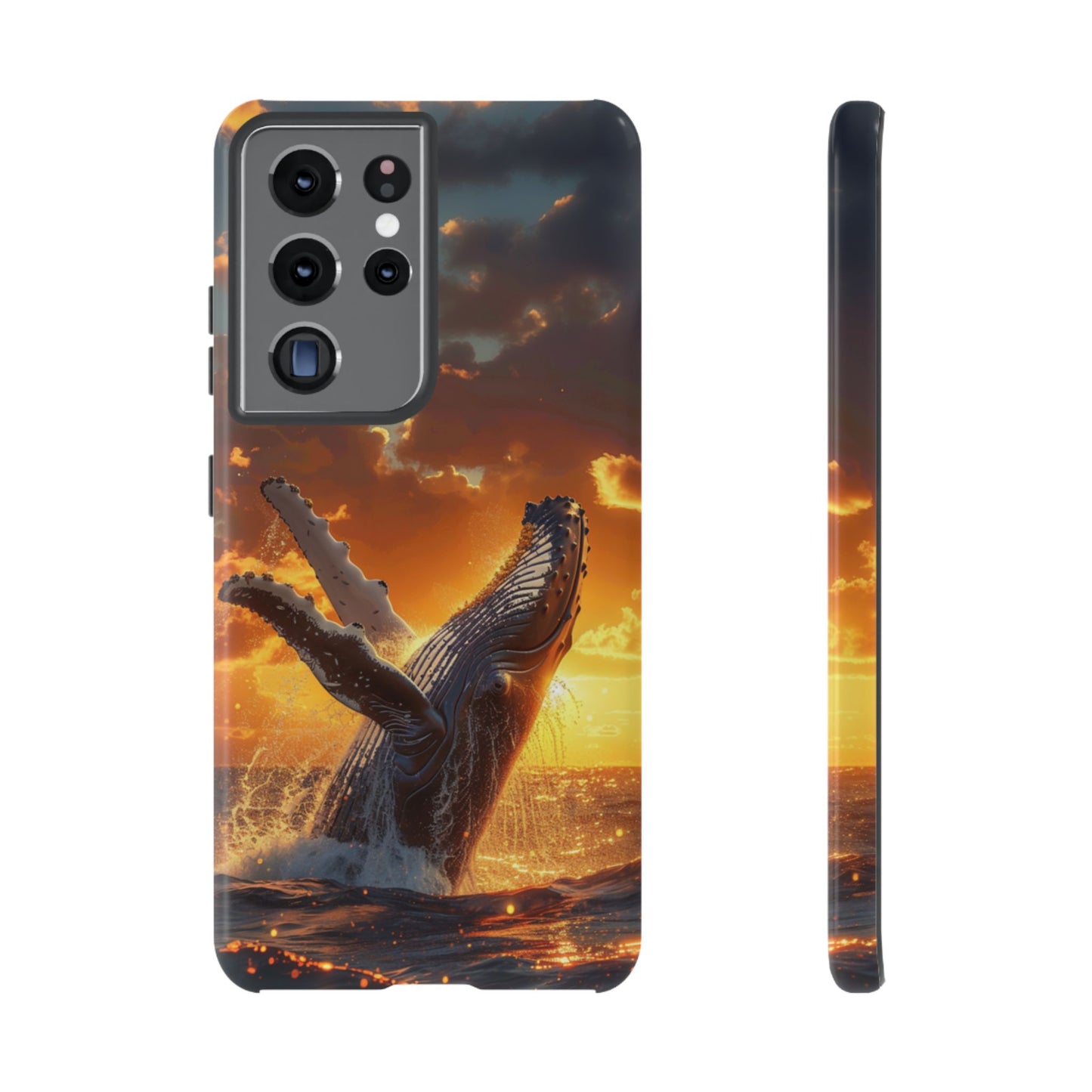 Sunset Breach Whale - Tough Samsung Galaxy Case