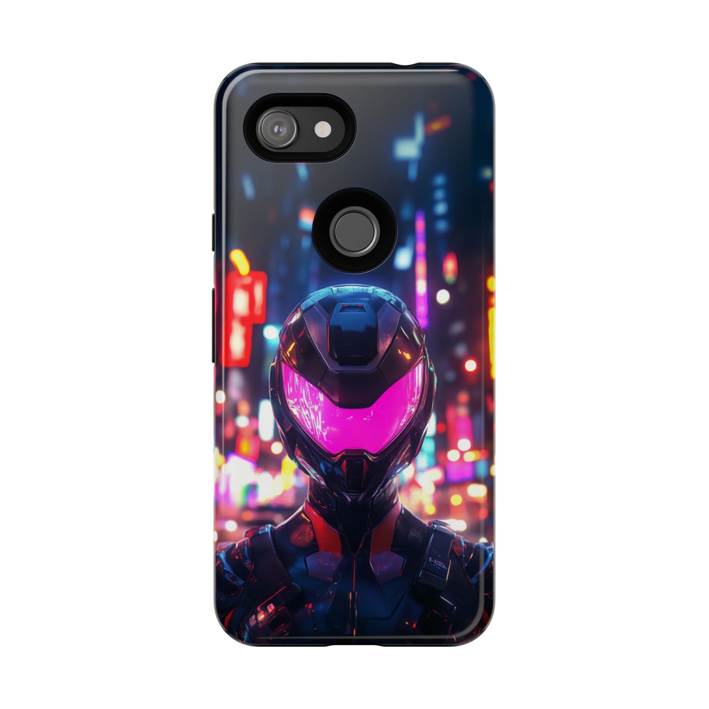 Neon Guardian Warrior – Tough Google Pixel Case