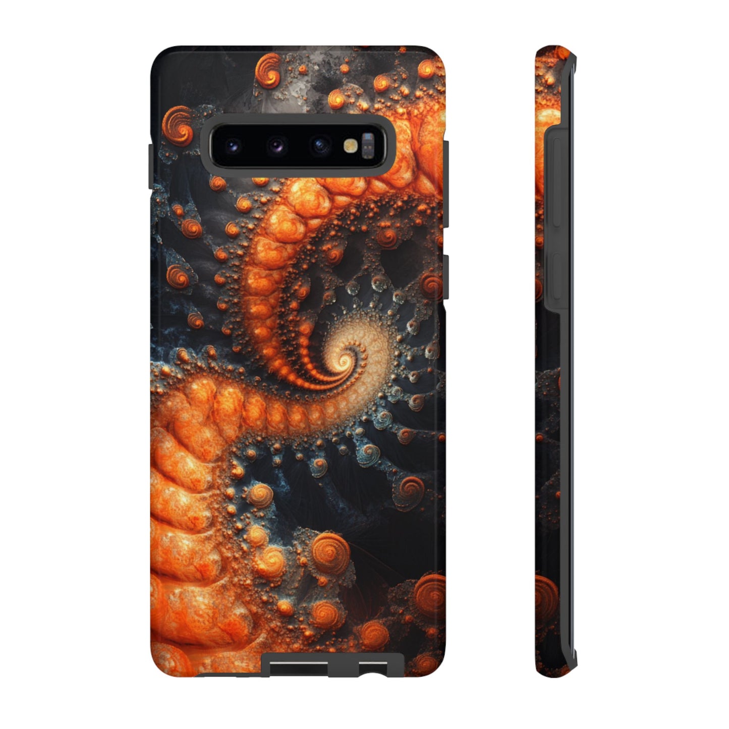 Amber Spiral Fractal – Tough Samsung Galaxy Case