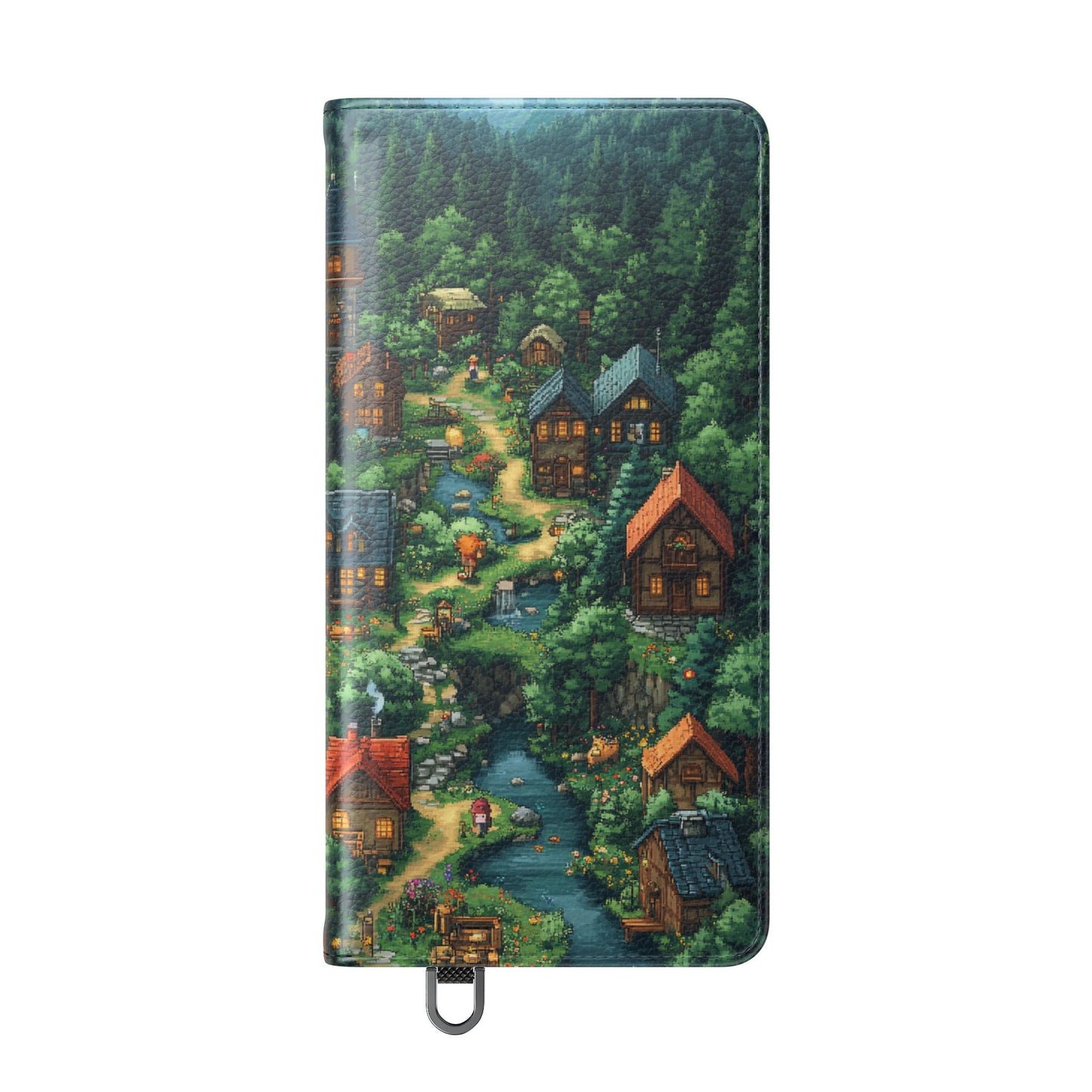 Pixel Forest Hamlet - Wallet Flip Case