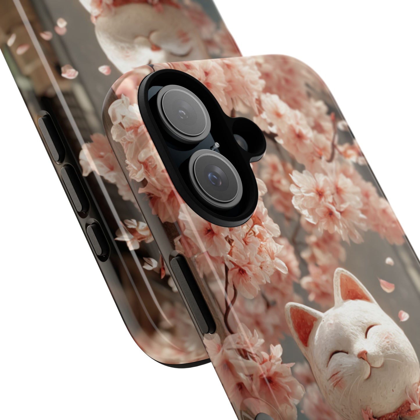 Sakura Lucky Cat - Tough iPhone Case