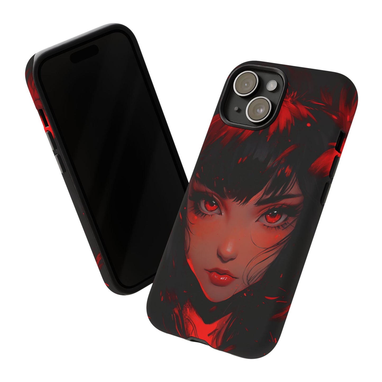 Fiery Gaze Anime Phone Case – iPhone, Google Pixel, Samsung Galaxy