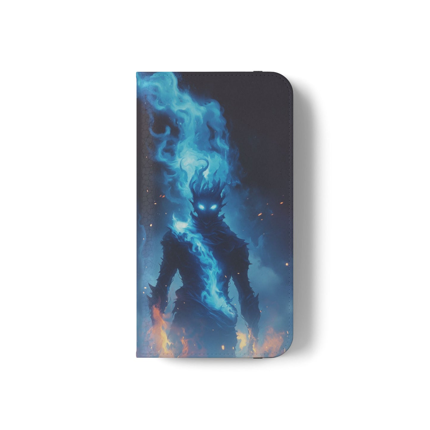 Blue Flame Spirit - Wallet Flip Case