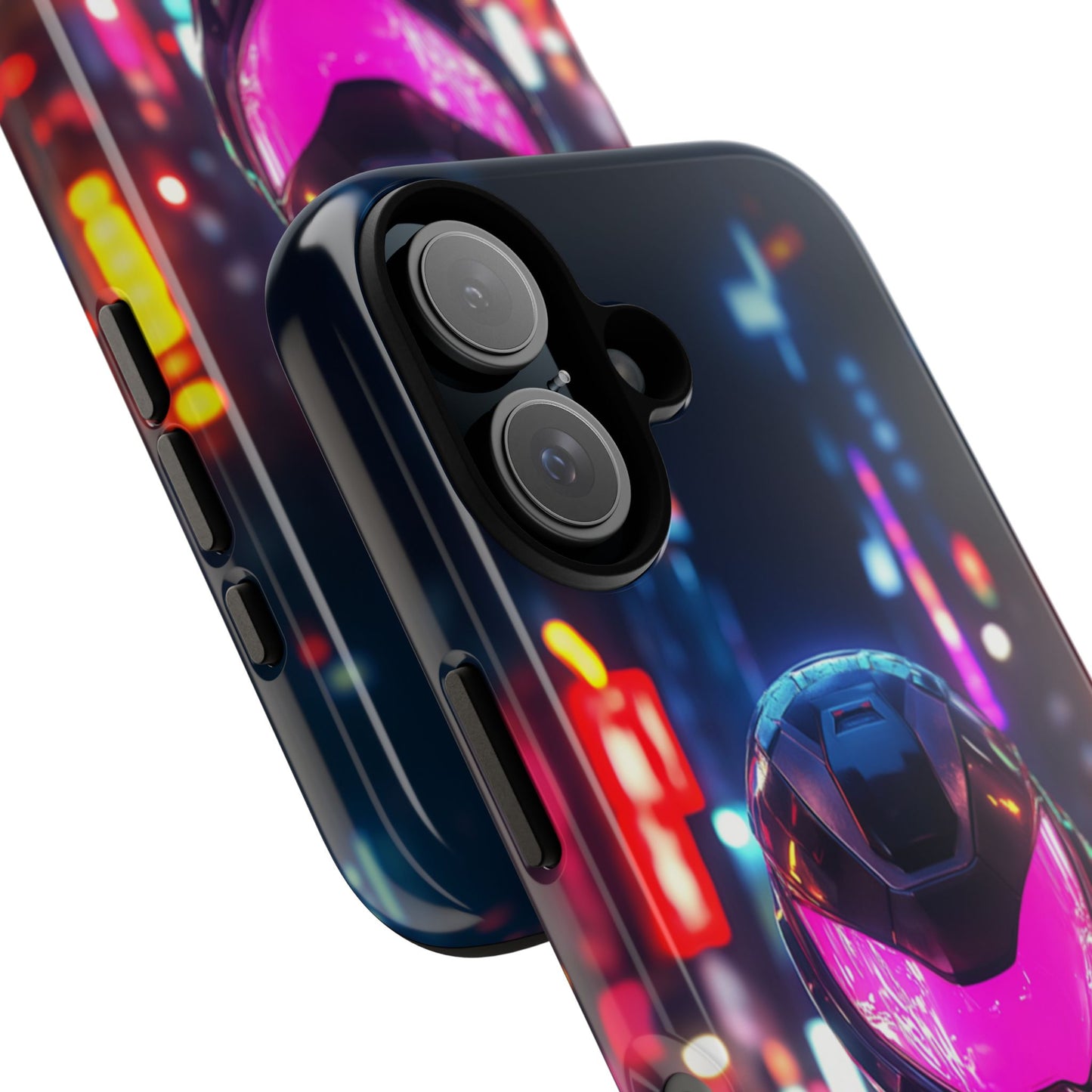 Neon Guardian Warrior – Tough iPhone Case
