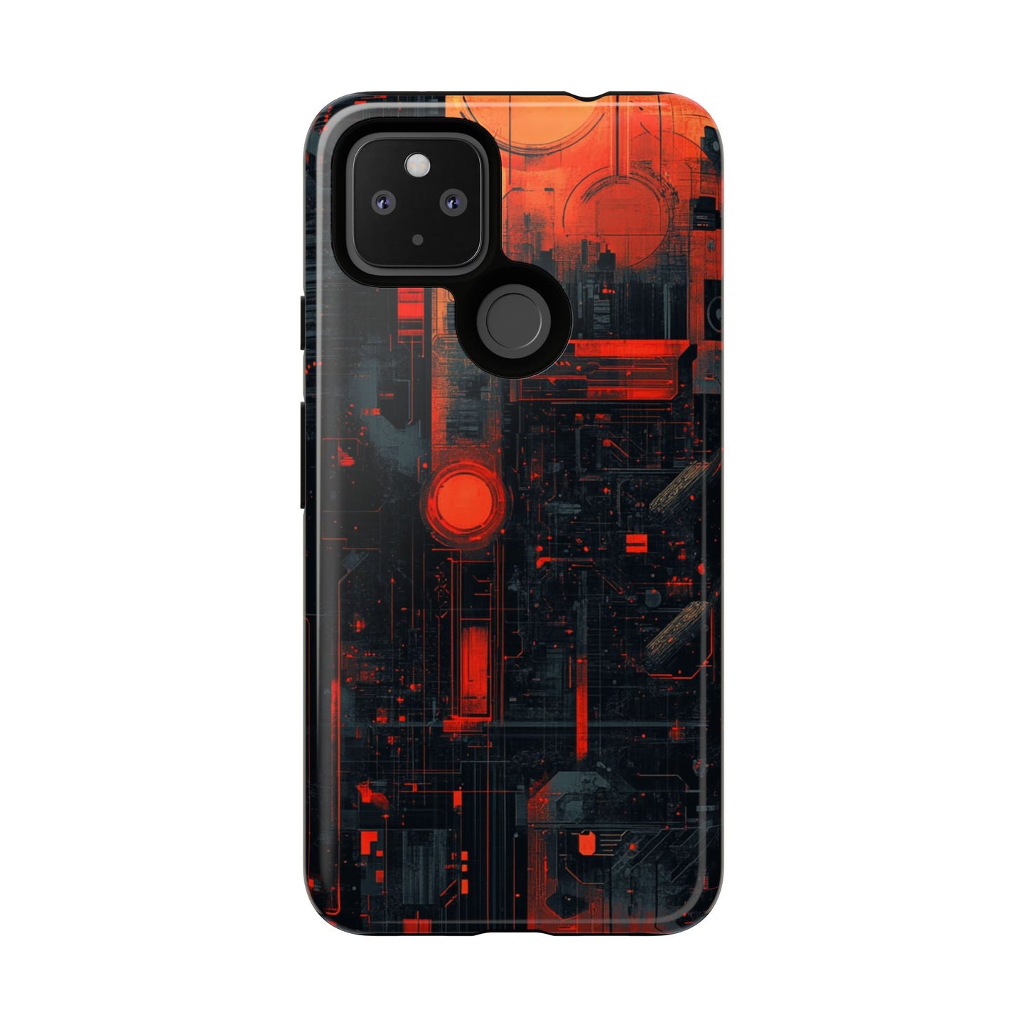 Neon Circuit Matrix – Tough Google Pixel Case