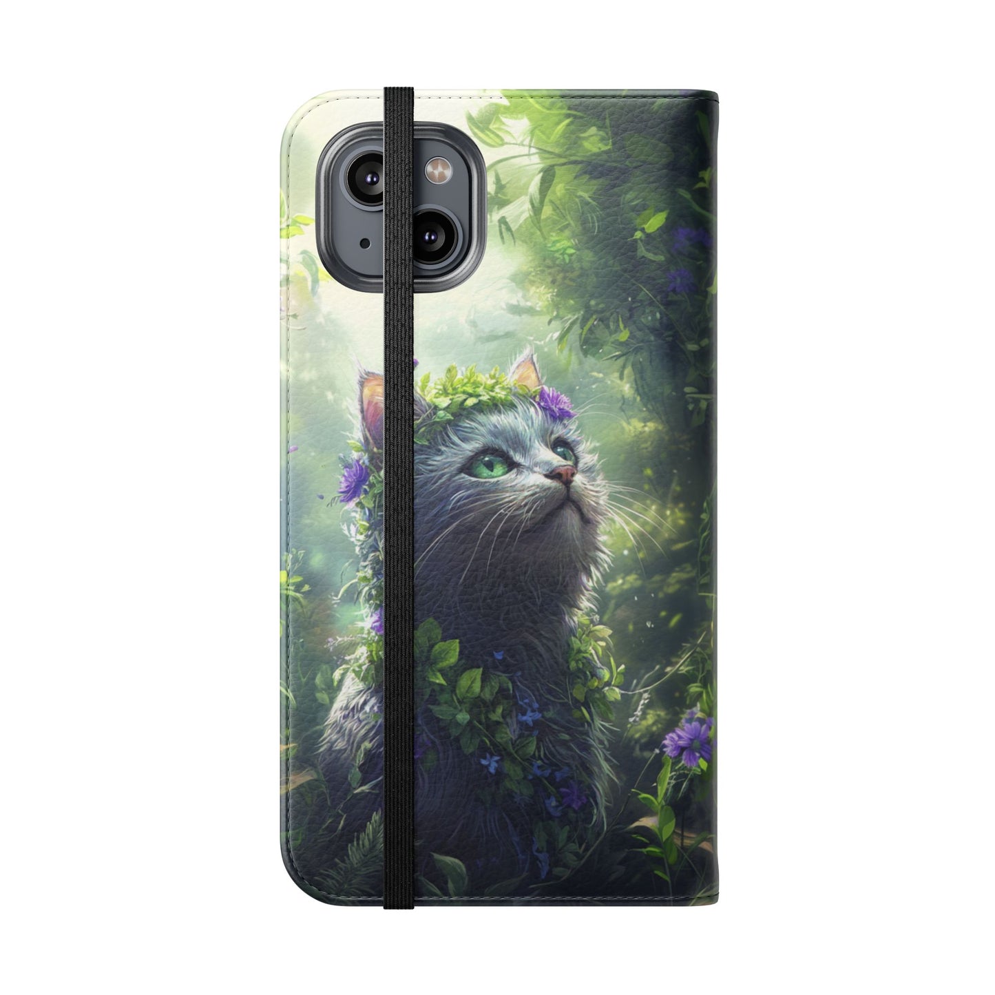 Forest Spirit Cat - Wallet Flip Case