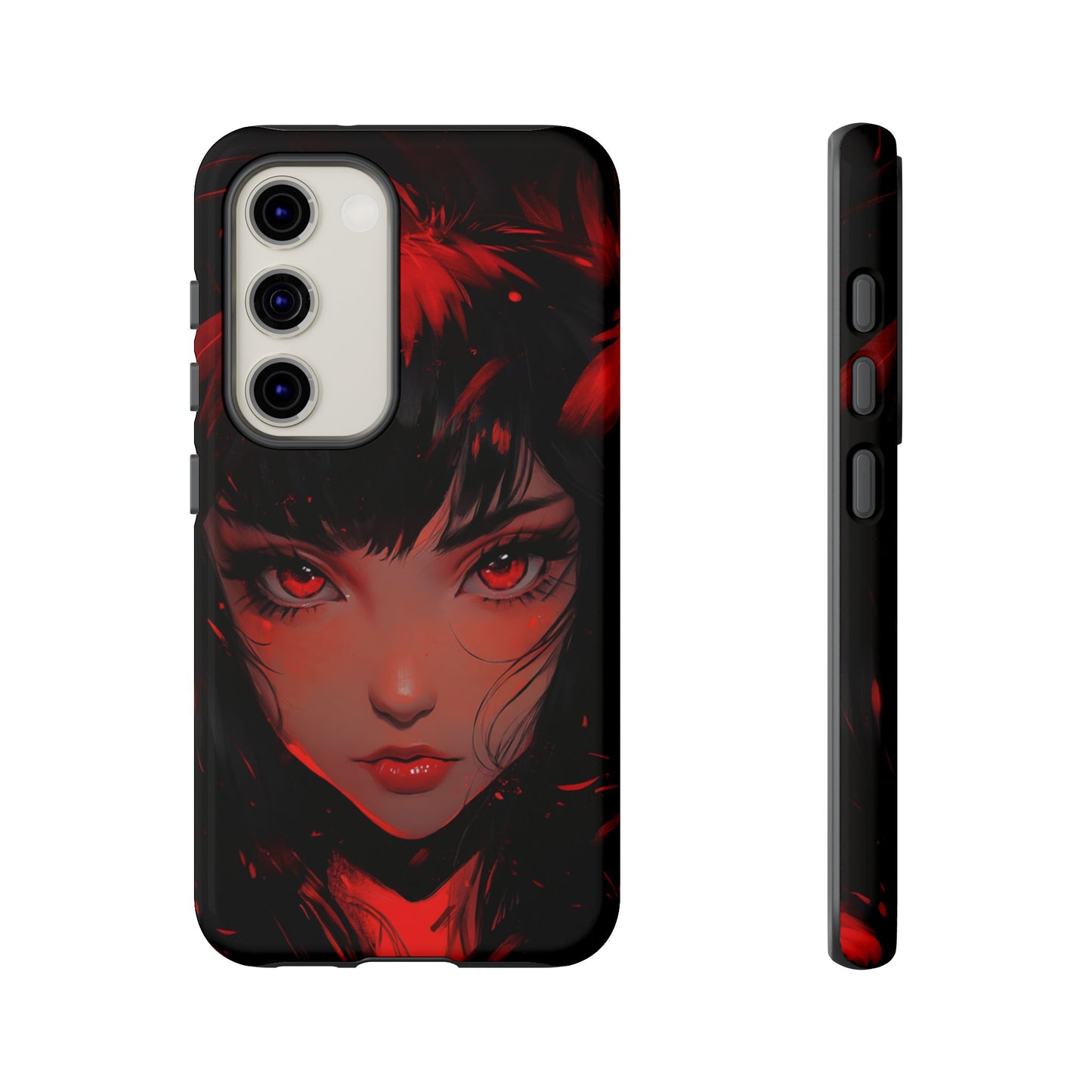 Fiery Gaze Anime Phone Case – iPhone, Google Pixel, Samsung Galaxy