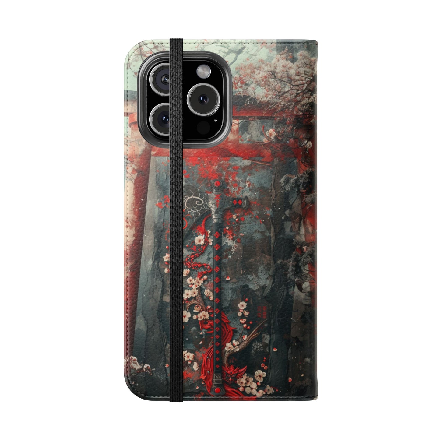 Sakura Warrior Axe - Wallet Flip Case