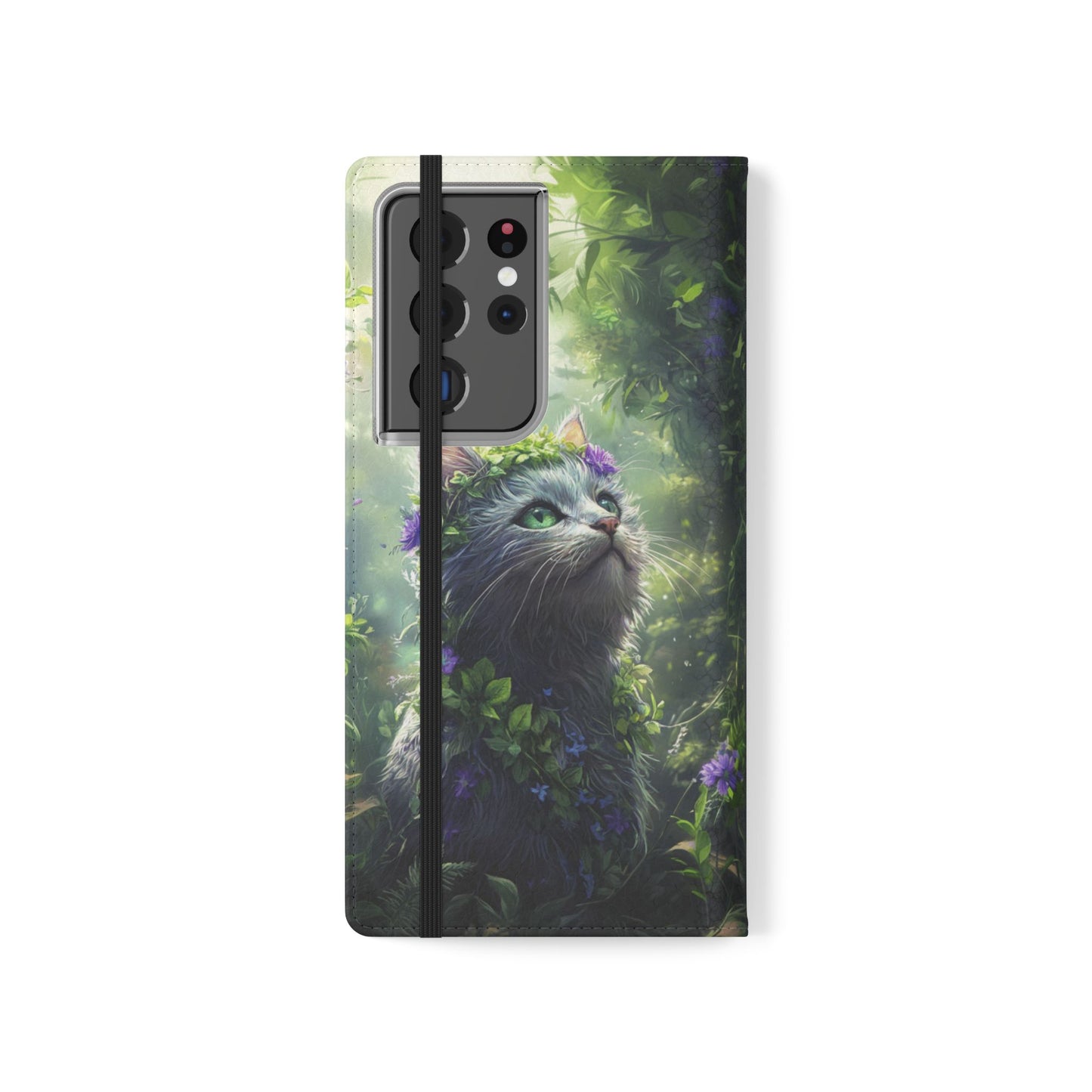 Forest Spirit Cat - Wallet Flip Case