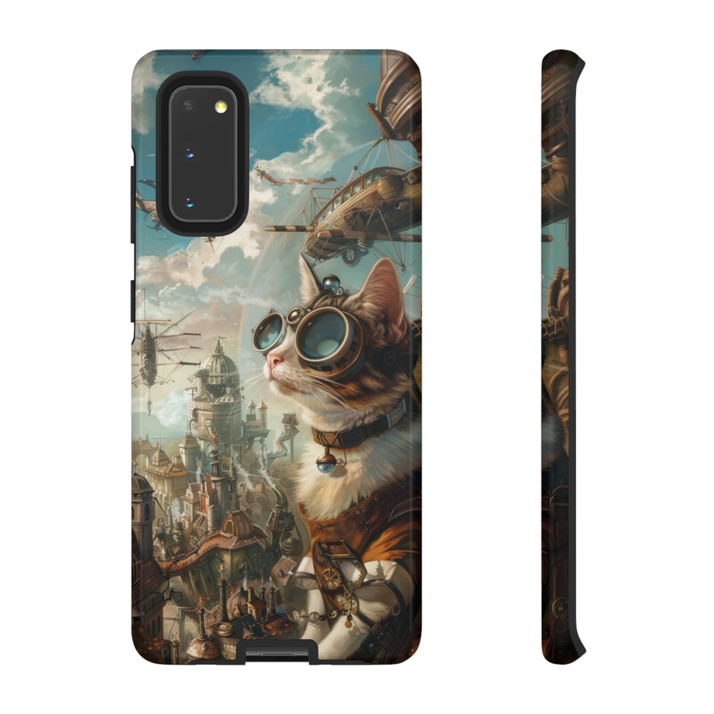 Steampunk Aviator Cat - Tough Samsung Galaxy Case