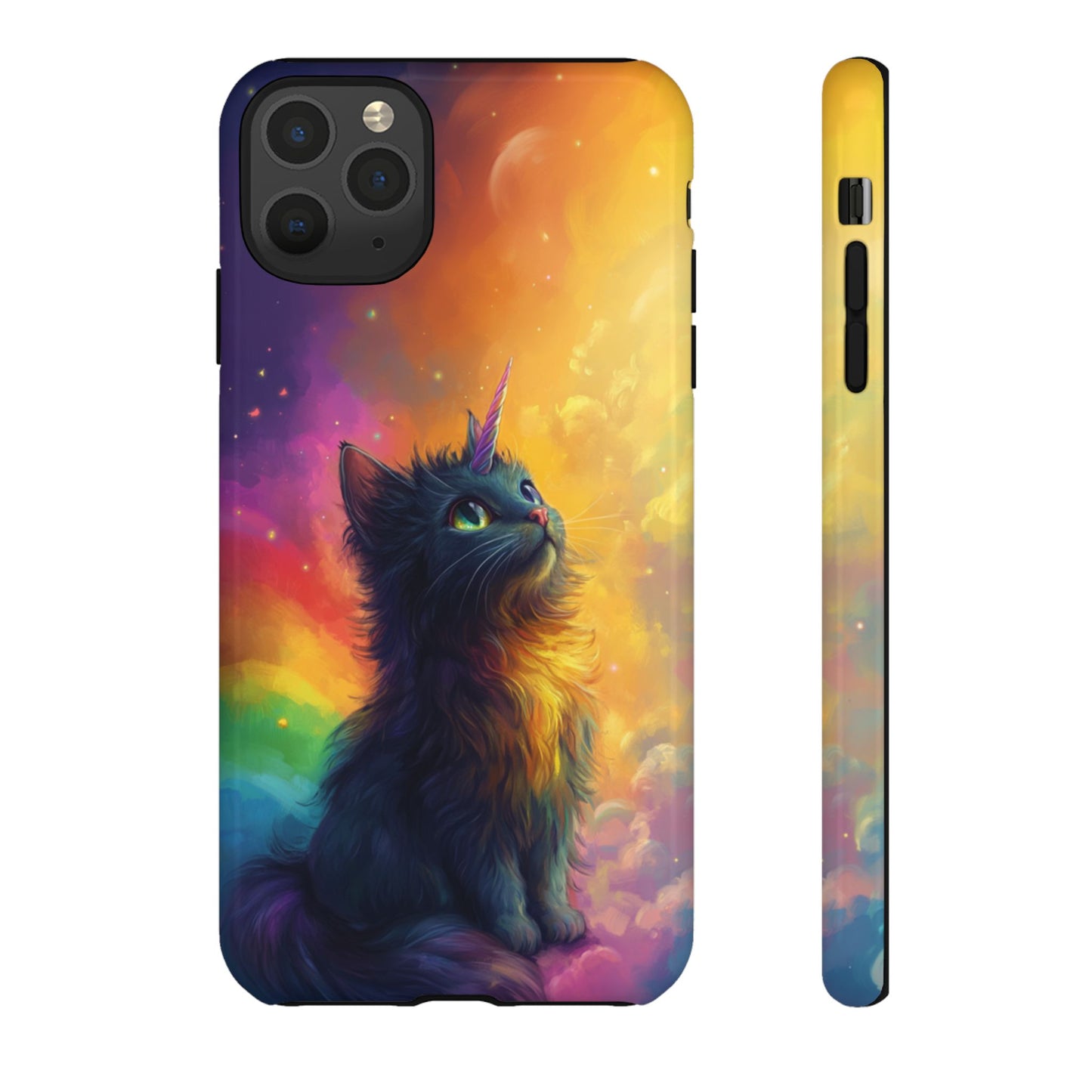 Rainbow Unicorn Cat Phone Case – iPhone, Google Pixel, Samsung Galaxy